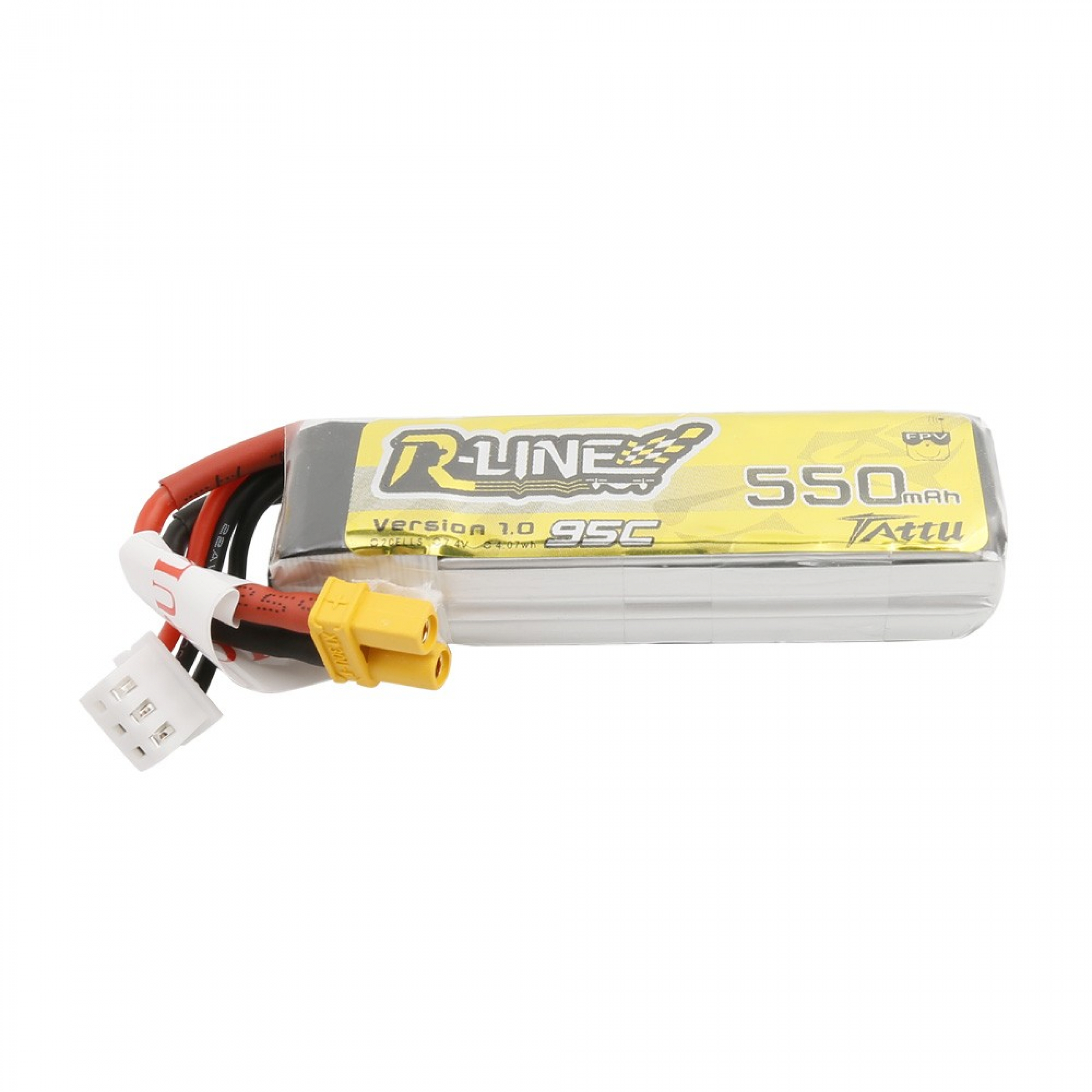 Tattu R-Line 550mAh 7.4V 2S1P 95C Lipo Akku