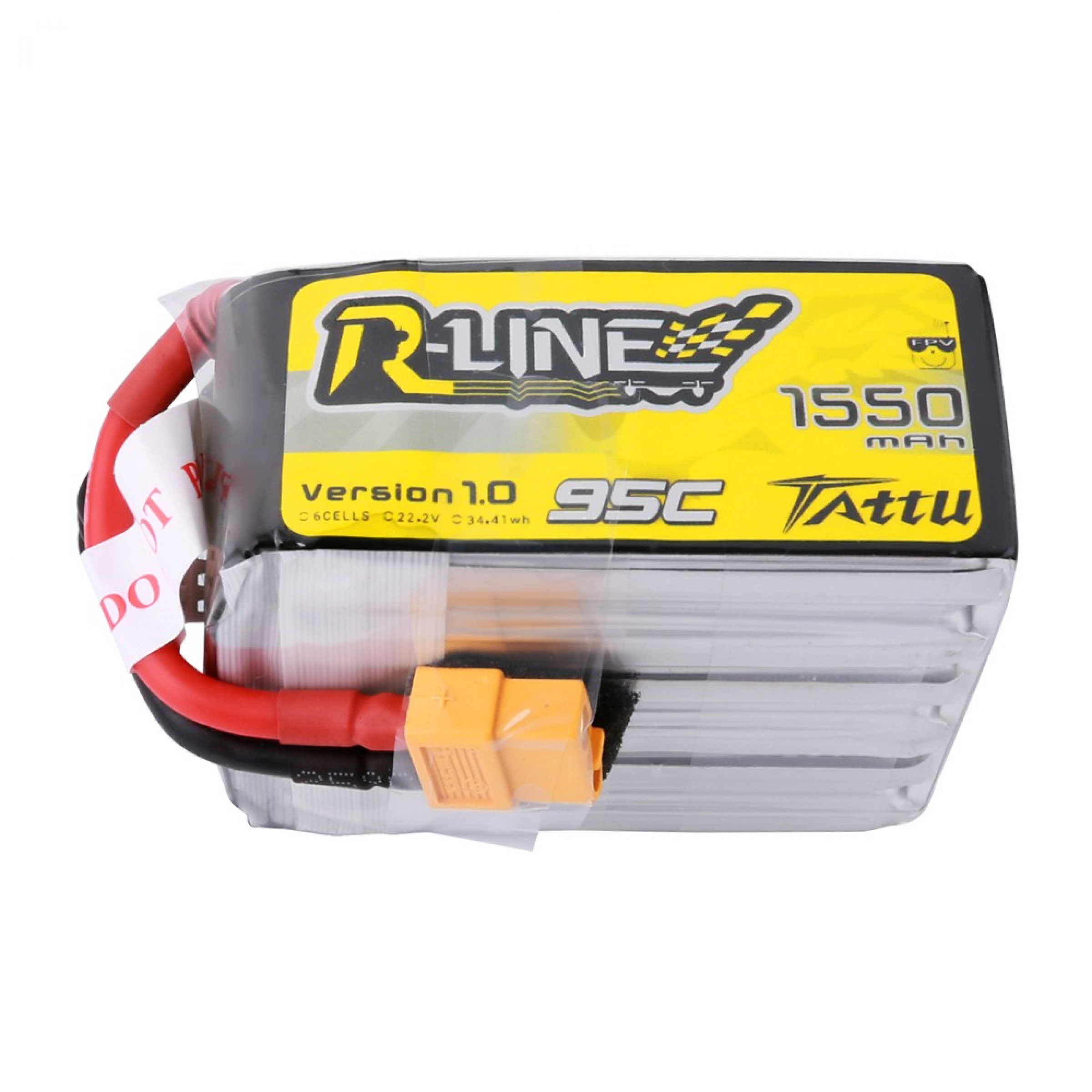 Tattu R-Line 1550mAh 95C 6S1P Lipo Akku mit XT60 Stecker