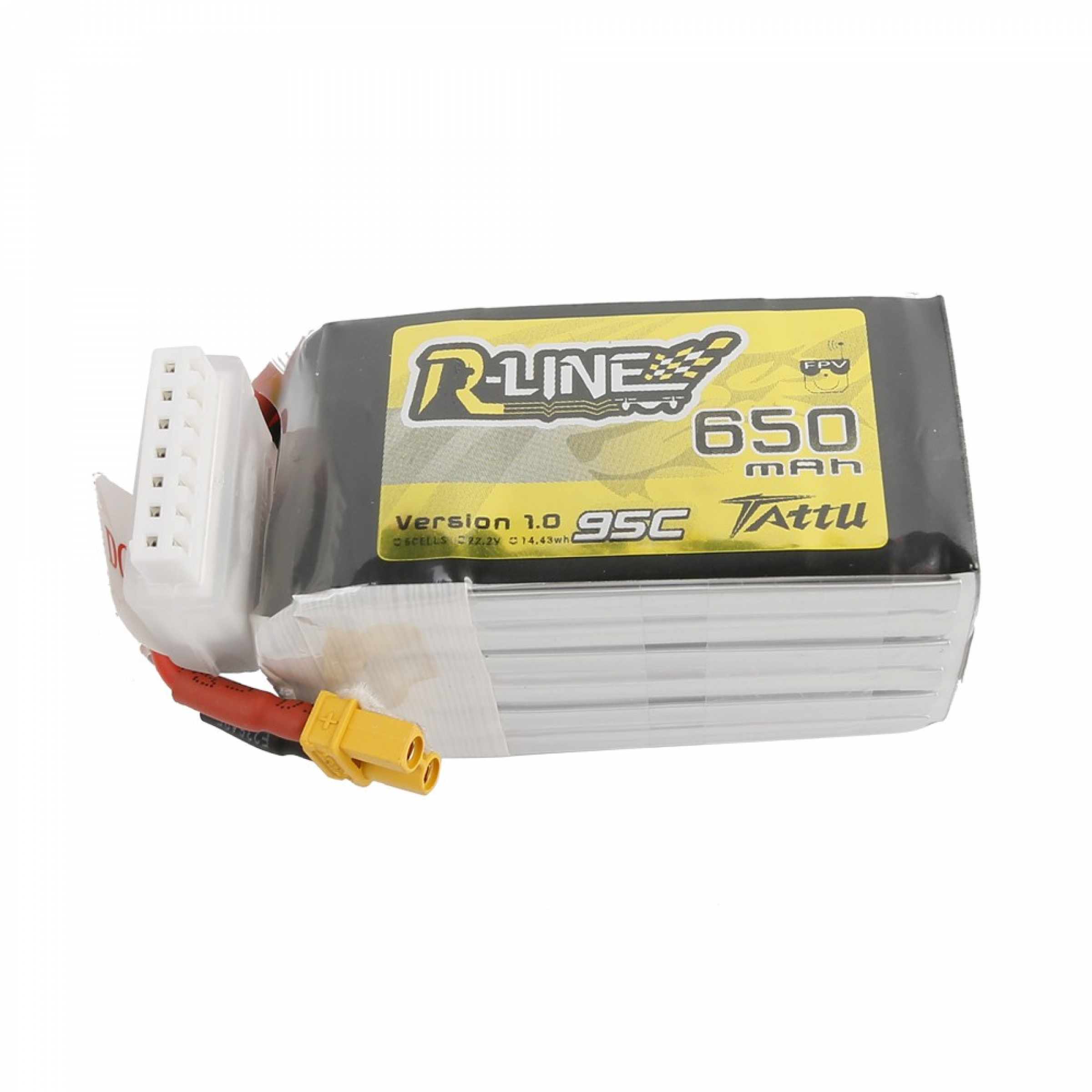 Tattu R-Line 650mAh 95C 22,2 V 6S1P Lipo-Akku mit XT30U-F-Stecker