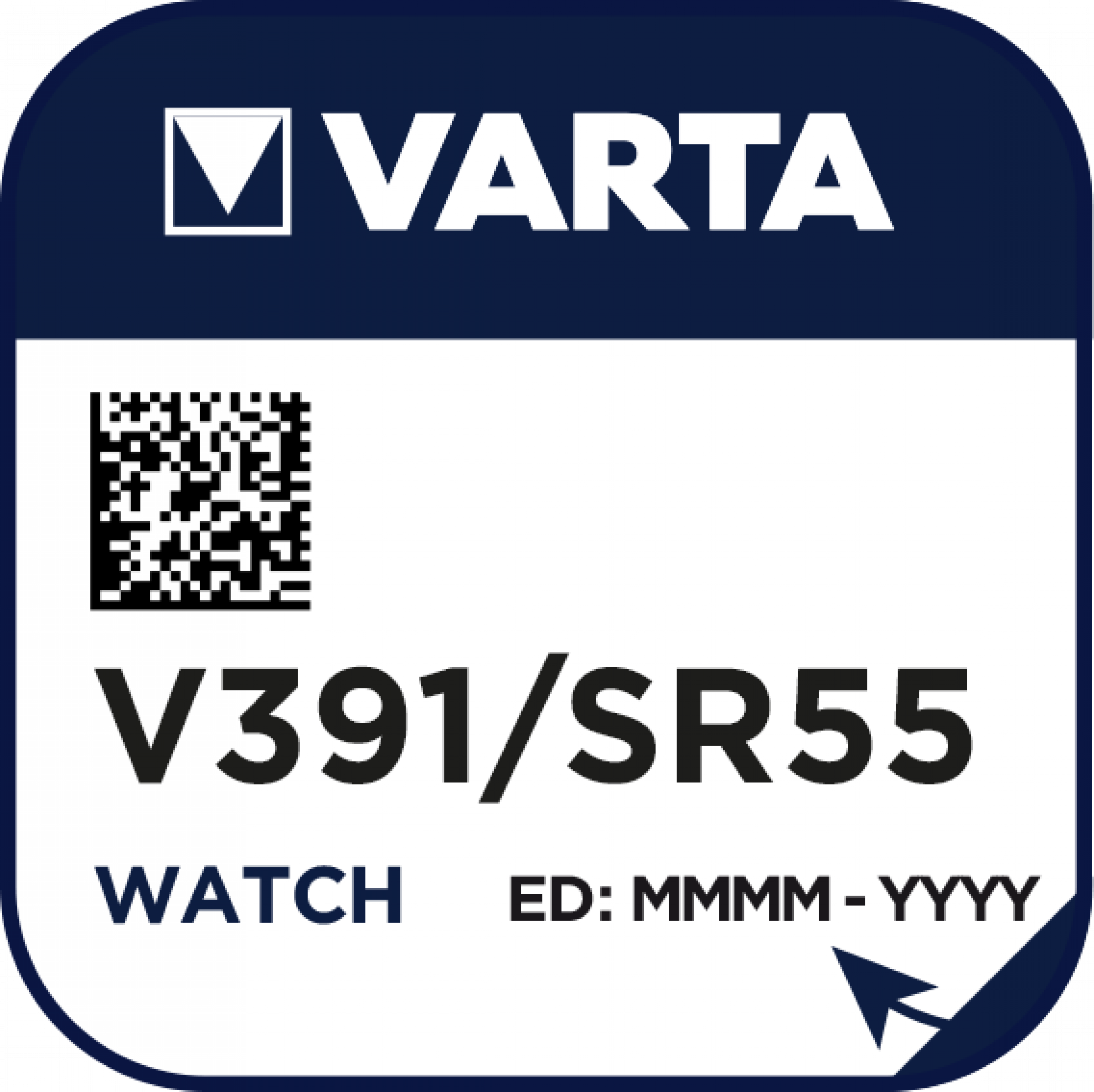 VARTA V391 Silberoxid Uhrenbatterie 1er Miniblister