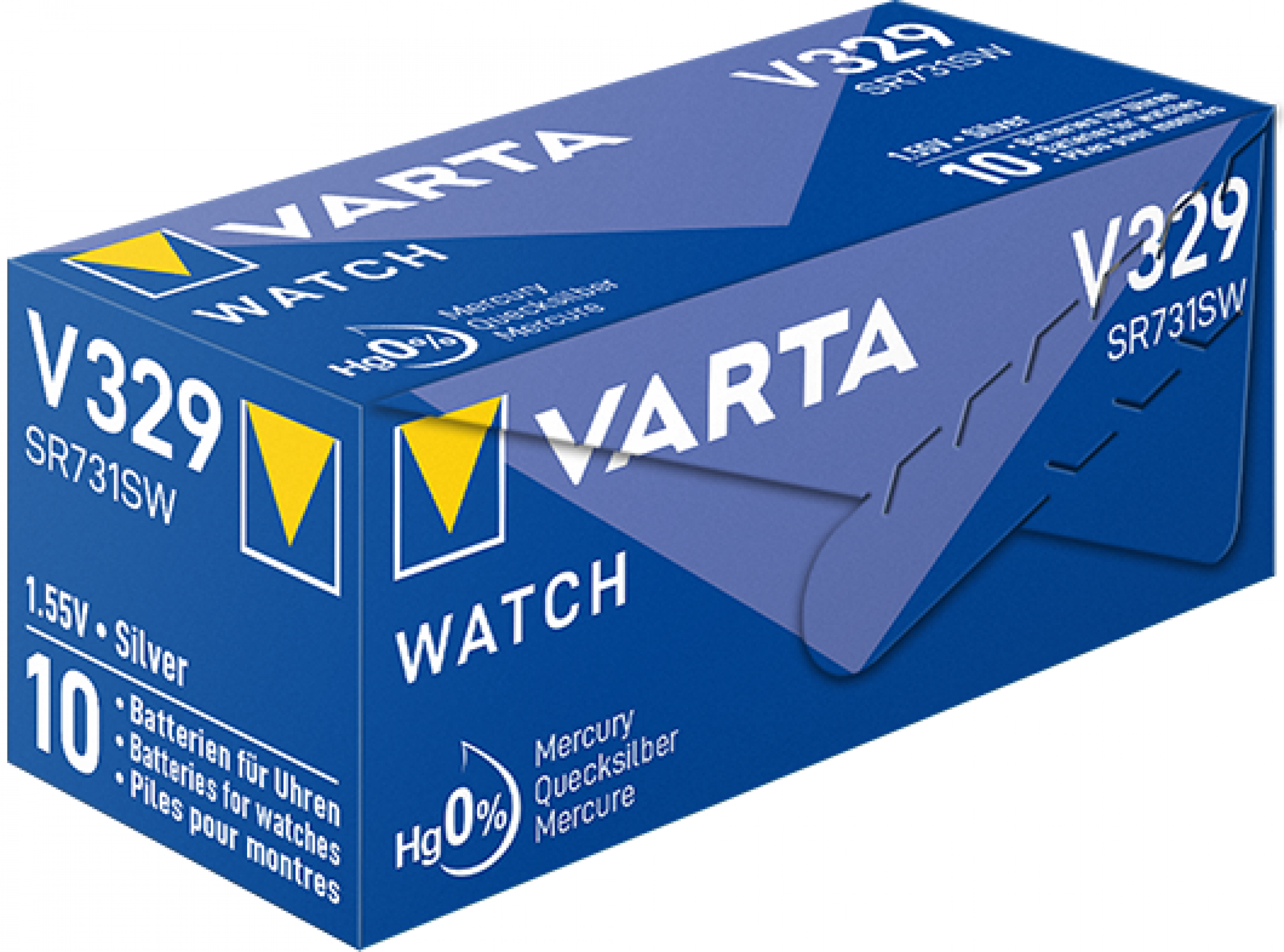 VARTA V329 Silberoxid Uhrenbatterie 1er Miniblister