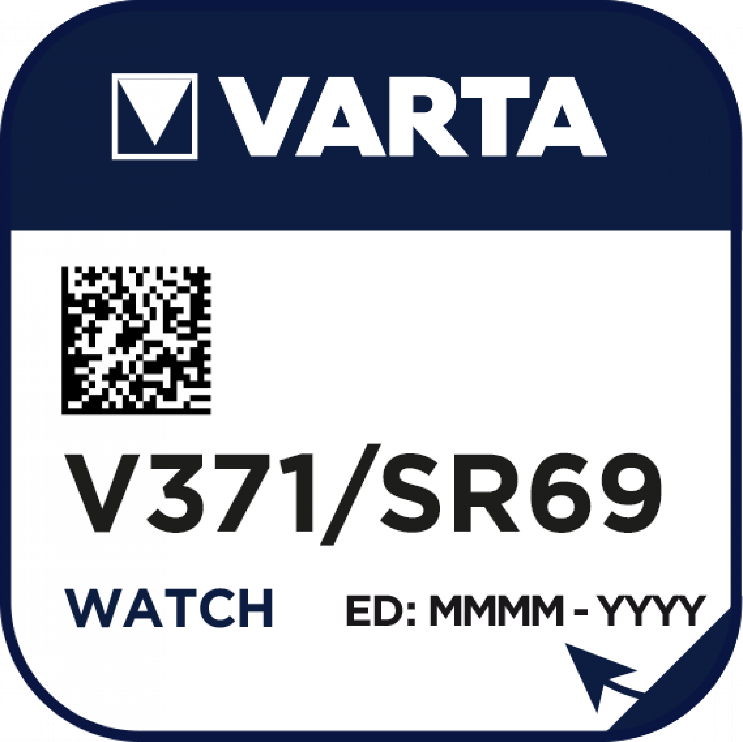 VARTA V371 Silberoxid Uhrenbatterie 1er Miniblister