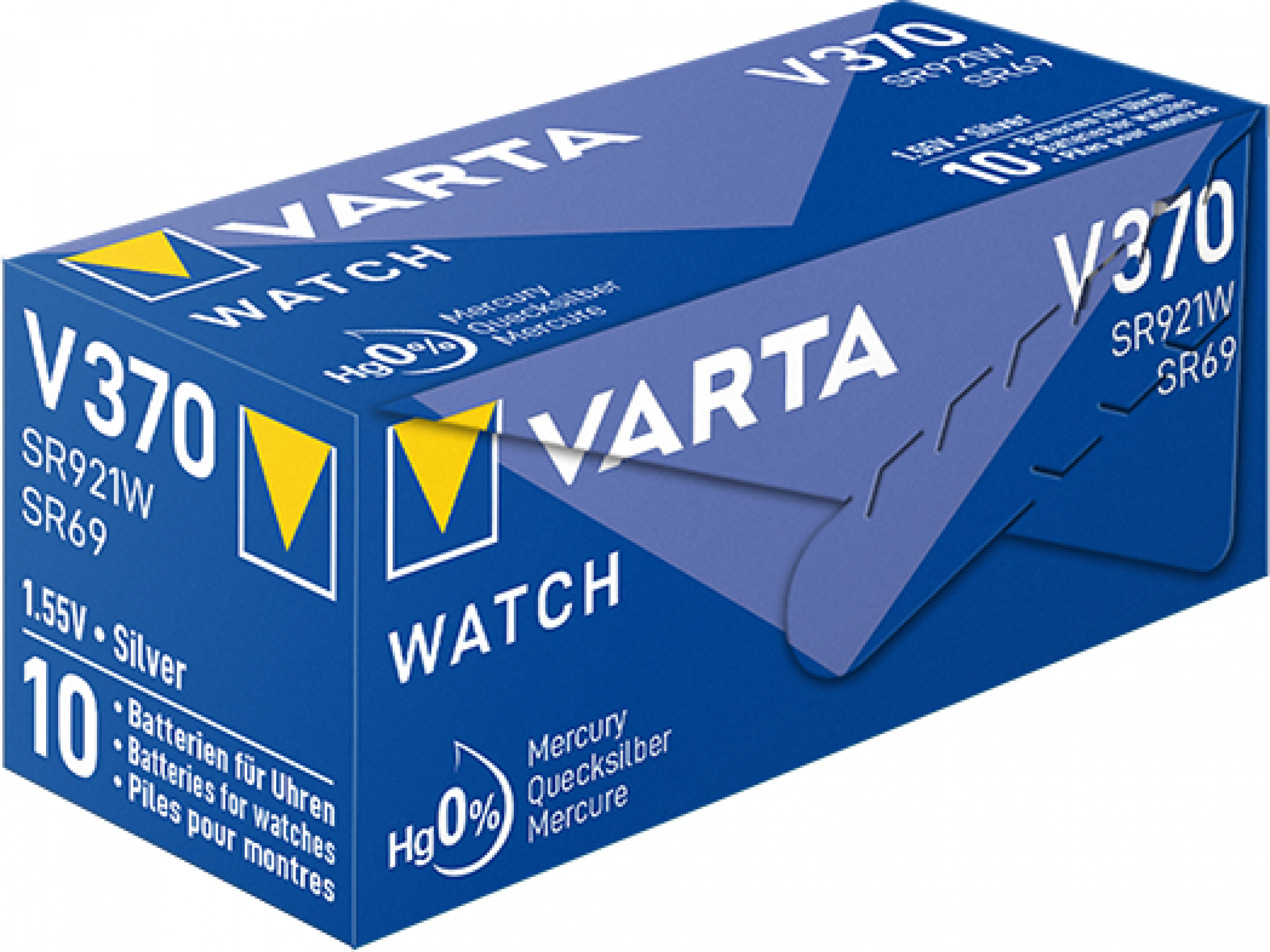 VARTA V370 Silberoxid Uhrenbatterie 1er Miniblister