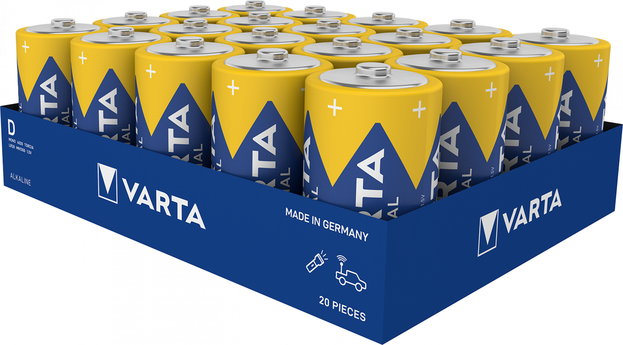 Varta Industrial Pro Alkaline 4020-LR20-D-Mono - 1er lose
