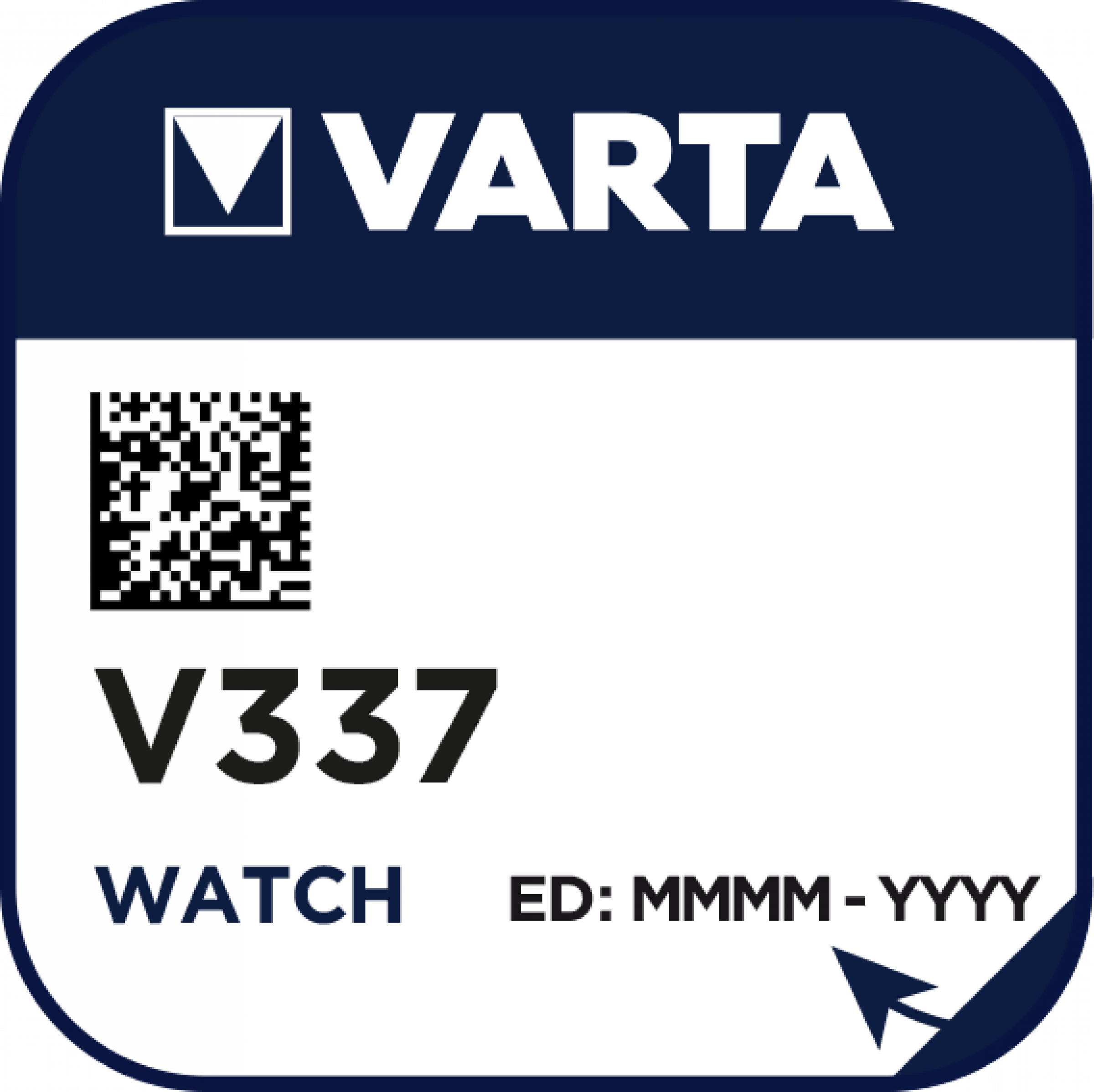 VARTA V337 Silberoxid Uhrenbatterie 1er Miniblister