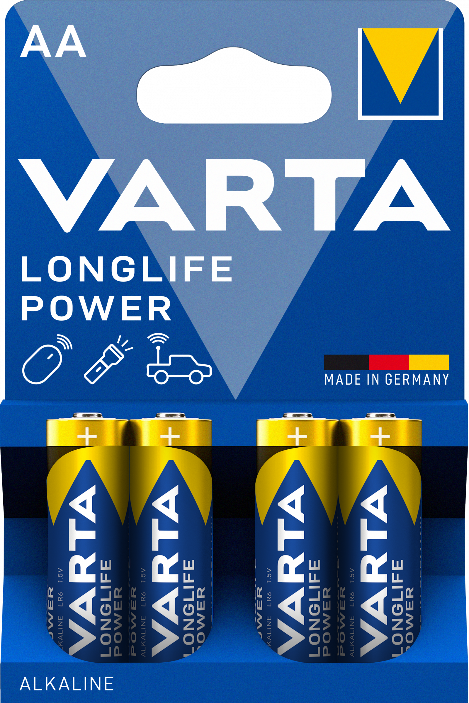 Varta Longlife Power Alkaline 4906 AA Mignon 4er Blister