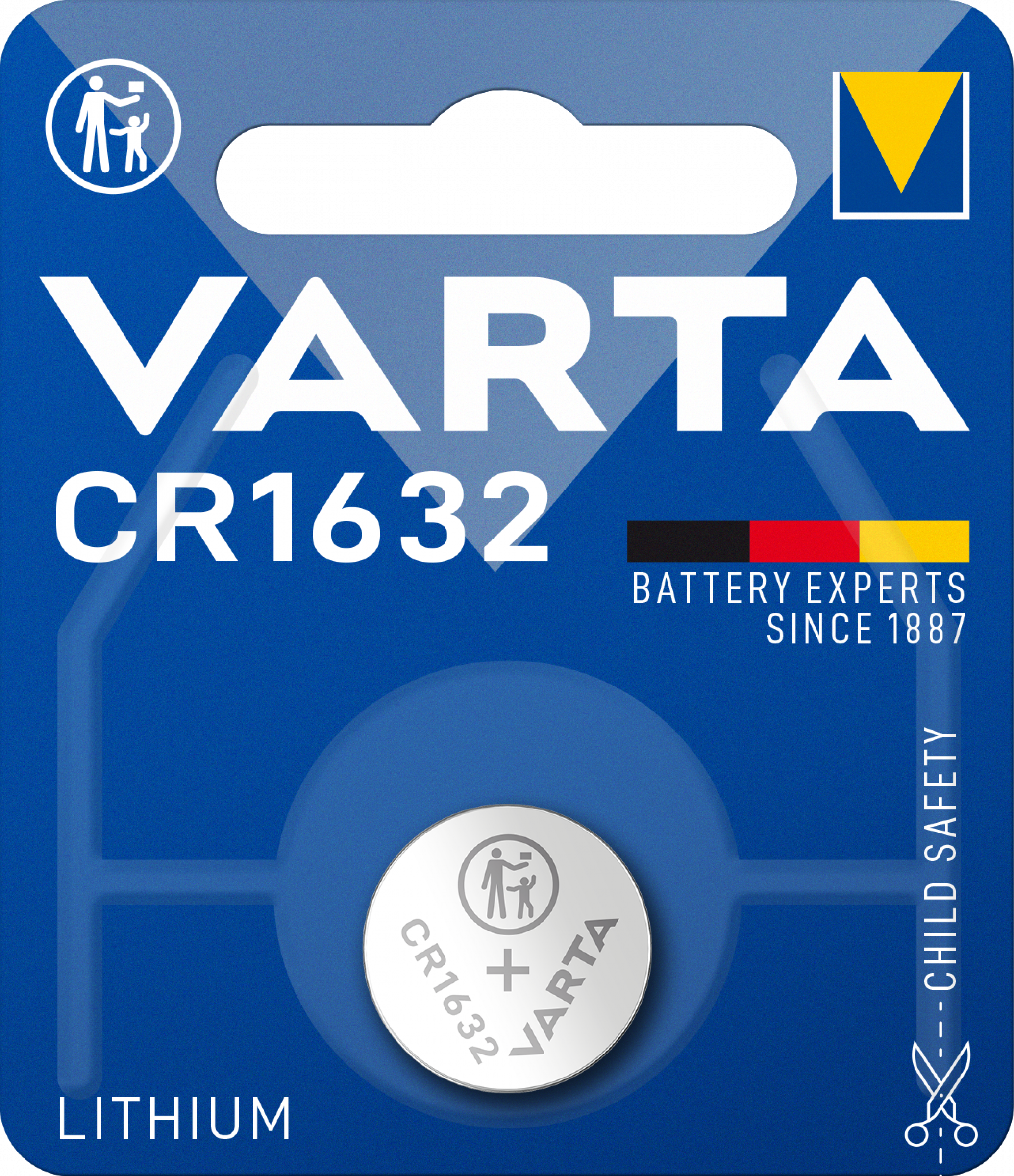 VARTA Lithium Knopfzelle CR 1632 3V 1er Blister