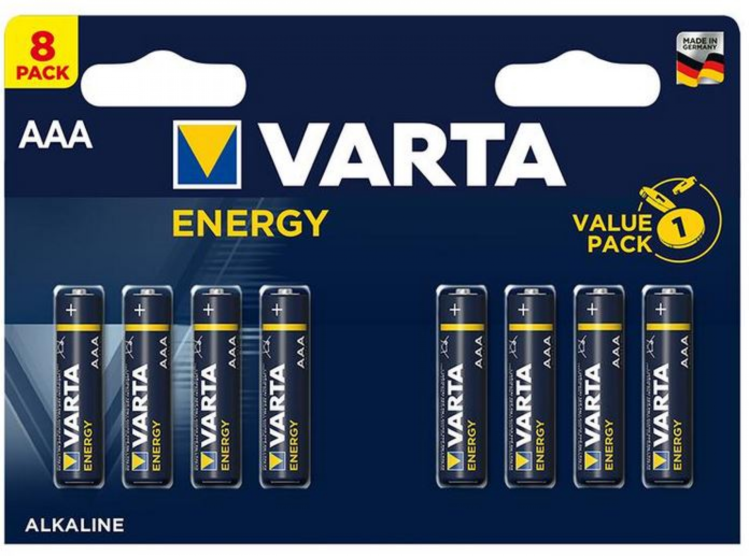 Varta Energy Alkaline 4103-LR03-AAA-Micro Value Pack - 8er Blister