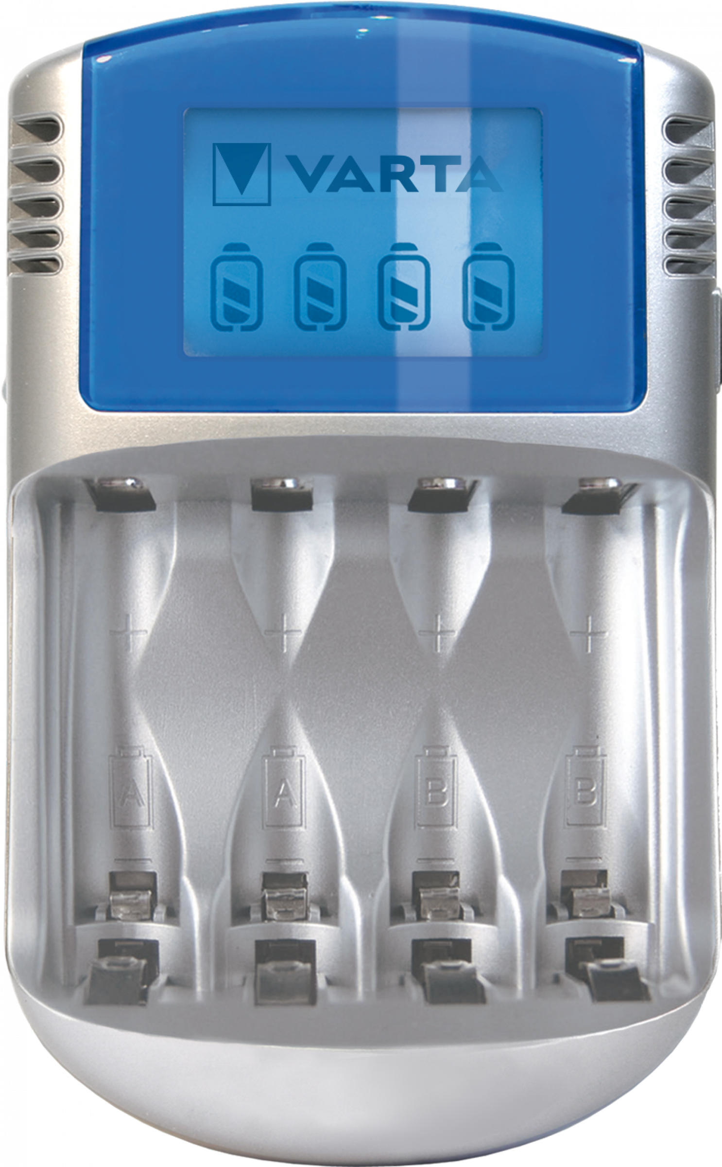 Varta Power LCD Charger inkl. 4x AA 2600 R2U mAh +12V & USB
