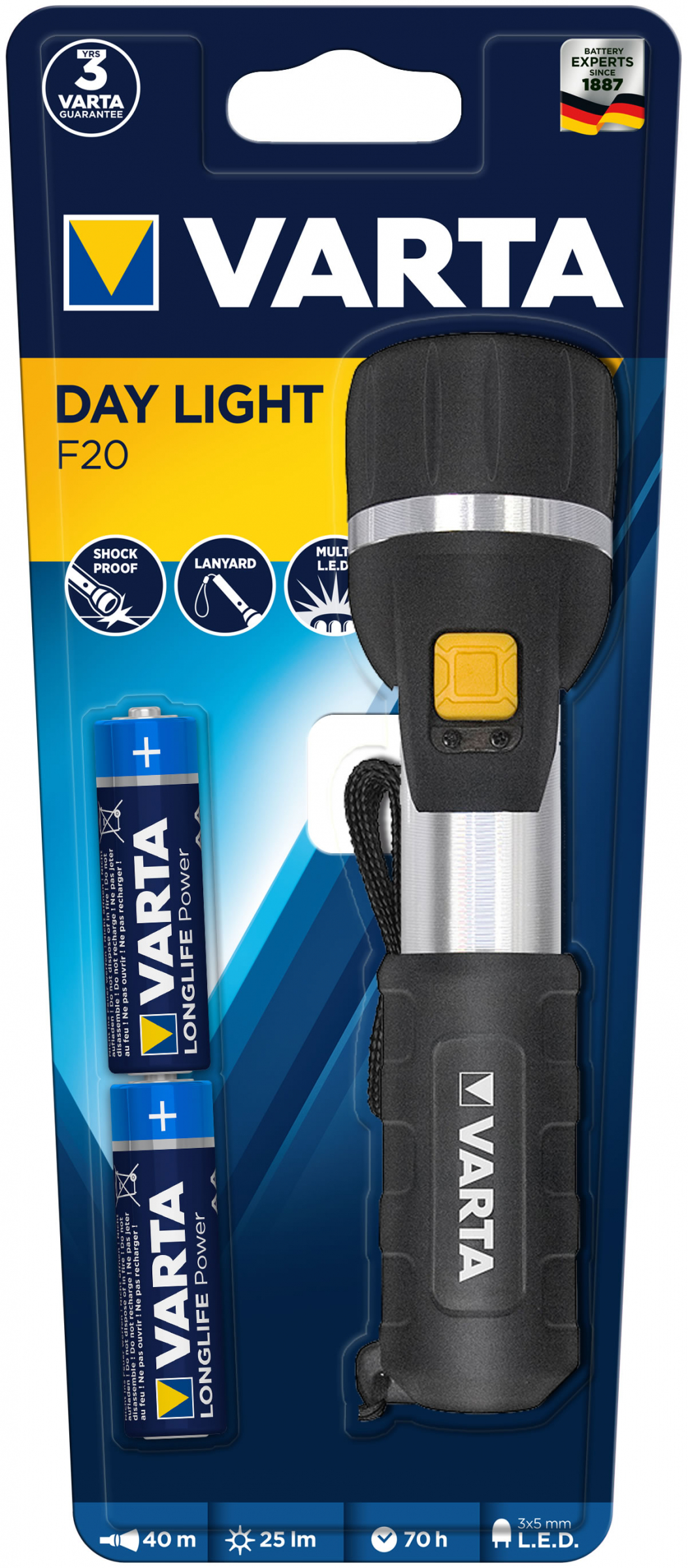 Varta Taschenlampe Day Light F20