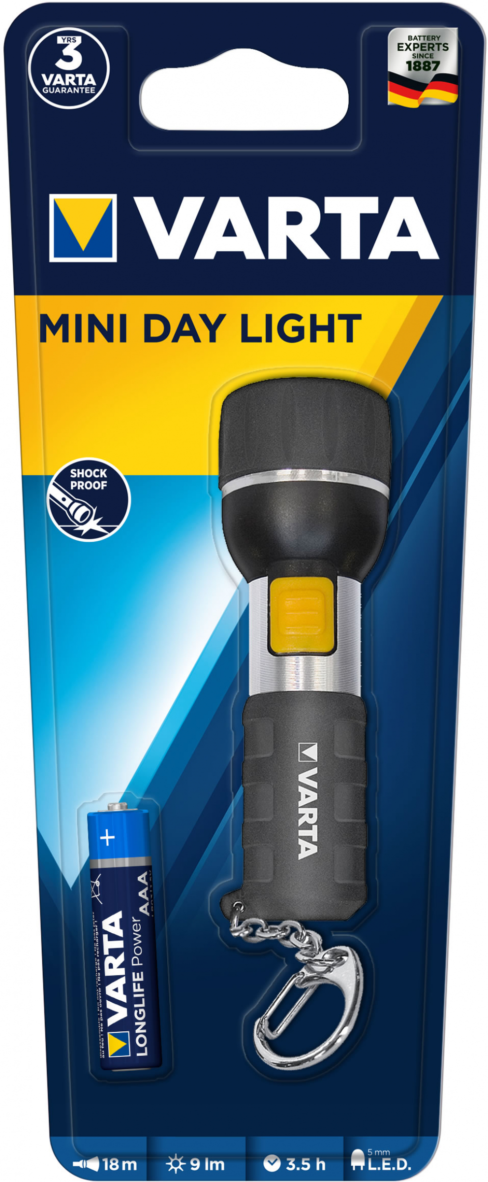 Varta Taschenlampe Mini Day Light / Key Chain Light