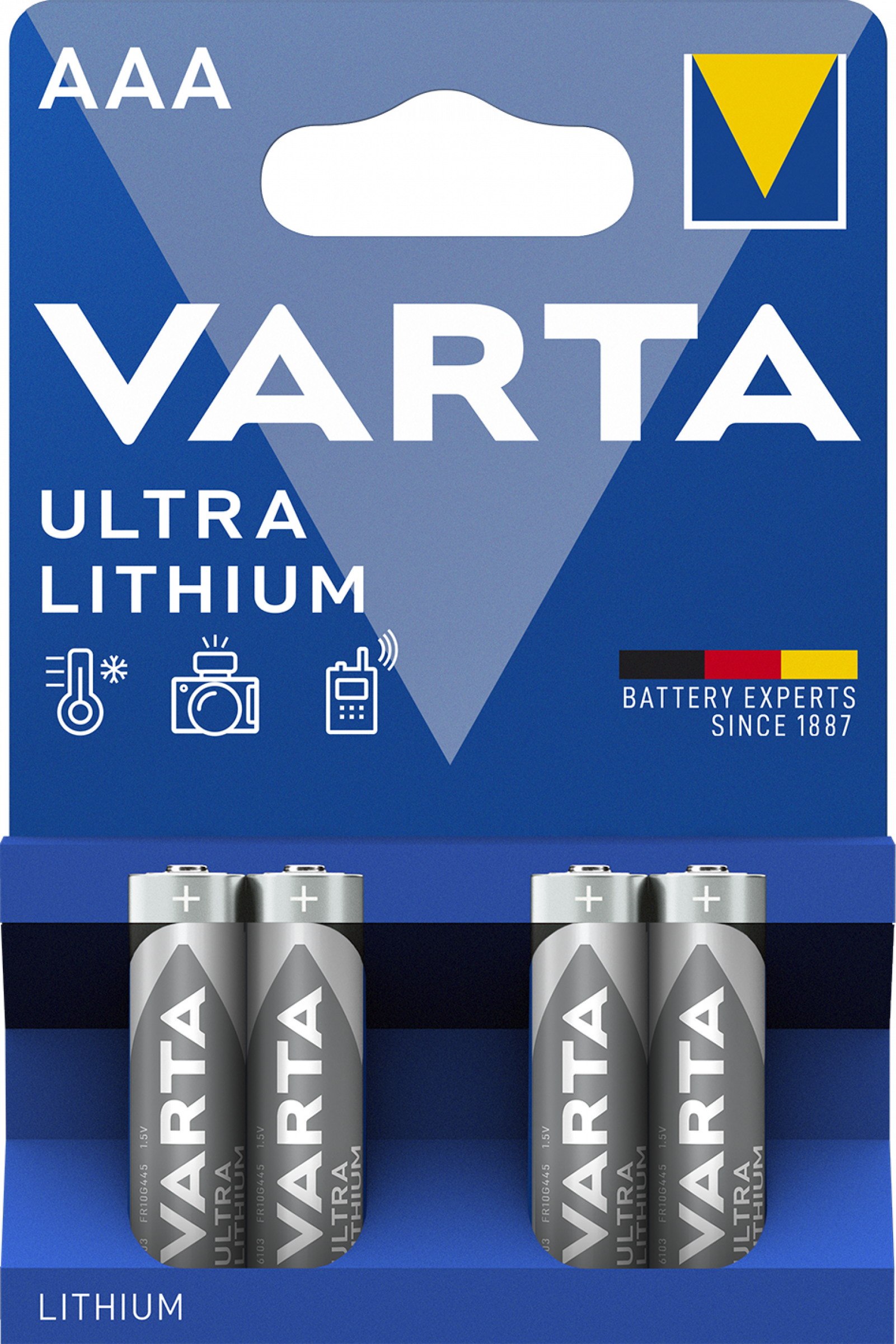 VARTA ULTRA Lithium AAA Micro 6103 4er Blister