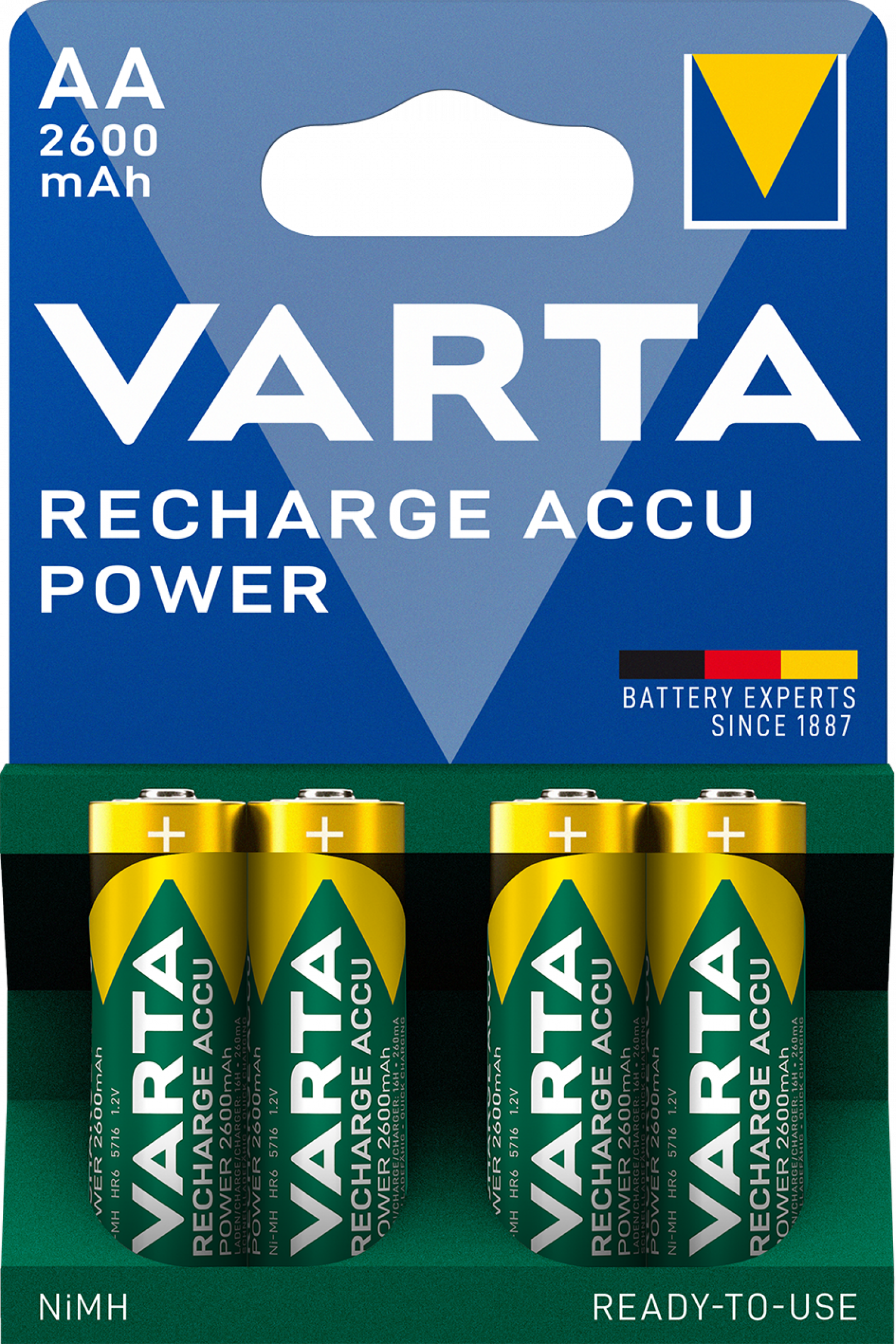 Varta Accu AA Mignon Ready to Use 2600 mAH - 4er Blister