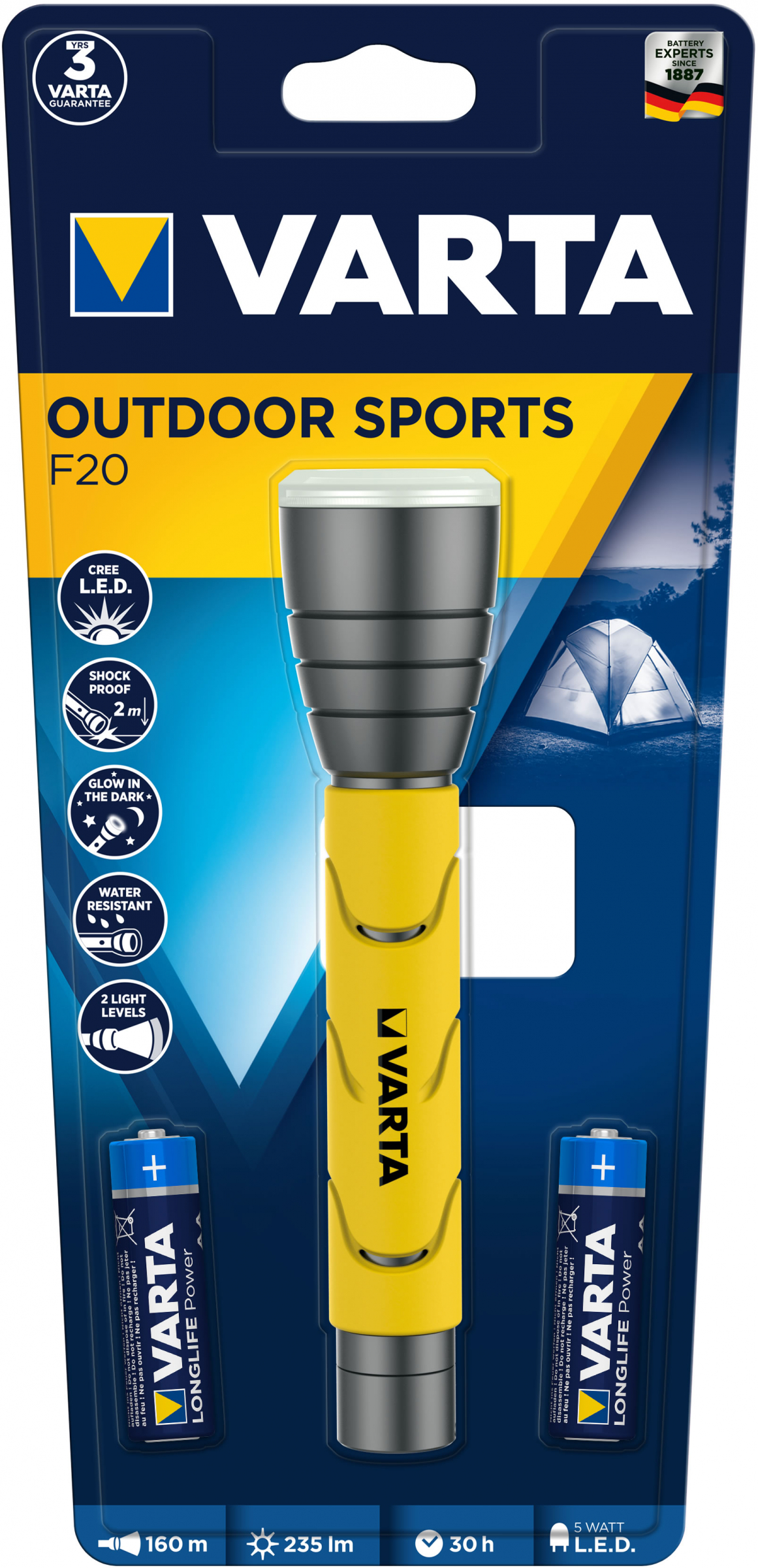 Varta Taschenlampe Outdoor Sports F20