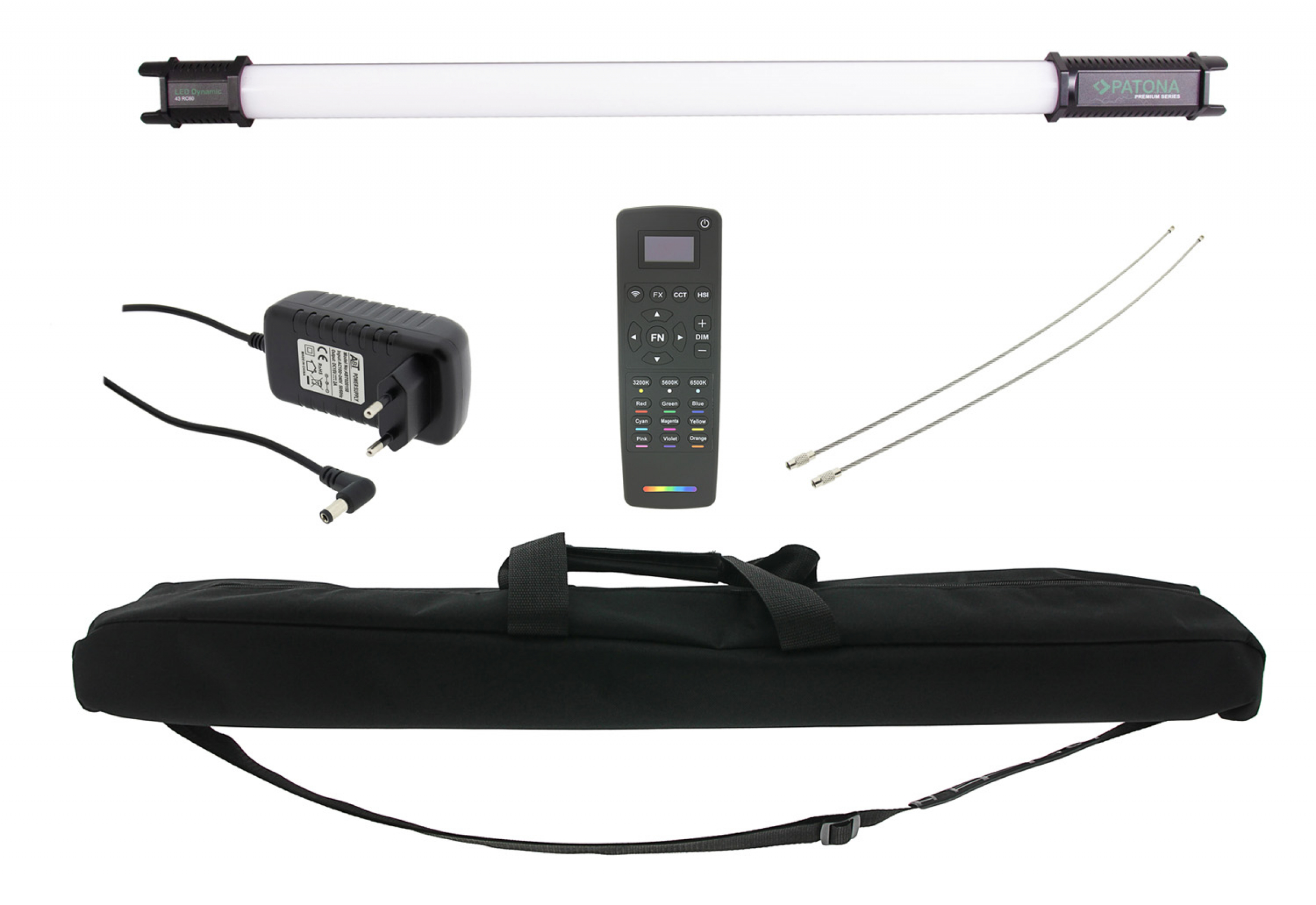 VTPro LED Dynamic 43 RC60 Tube Foto-/ Videolicht mit 272 LED 56cm