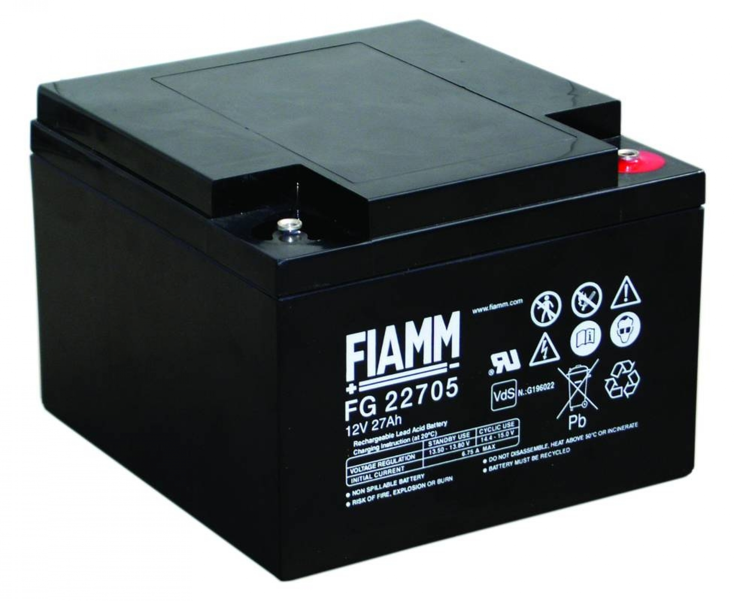 Fiamm FG 22705 Blei-Vlies 12V 27,0 Ah