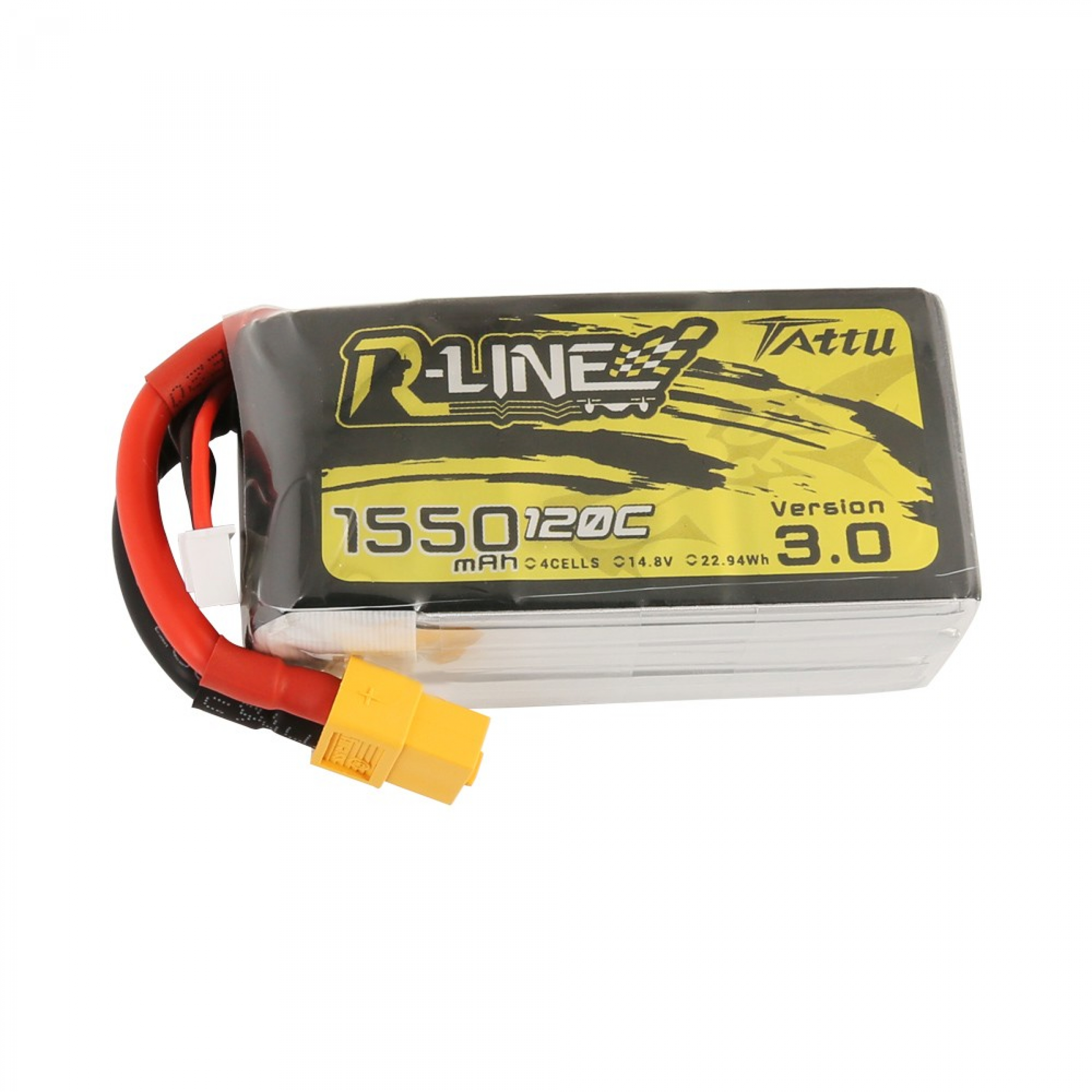 Tattu R-Line Version 3.0 1550mAh 14,8V 120C 4S1P Lipo-Akku mit XT60-Stecker