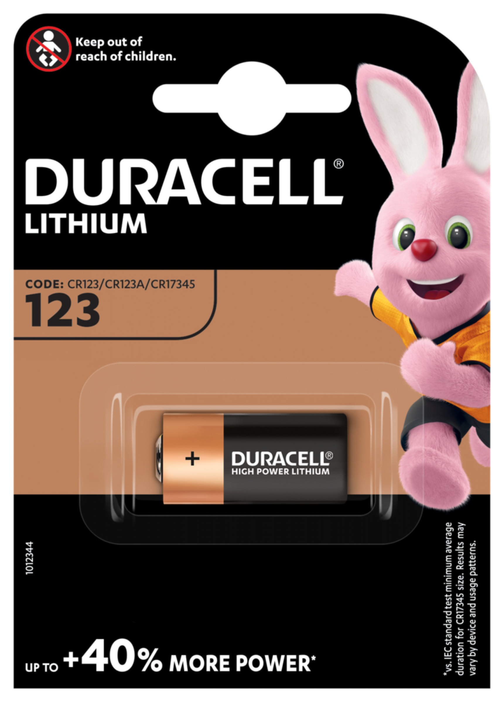 Duracell Lithium CR123 DL123 - 1er Blister