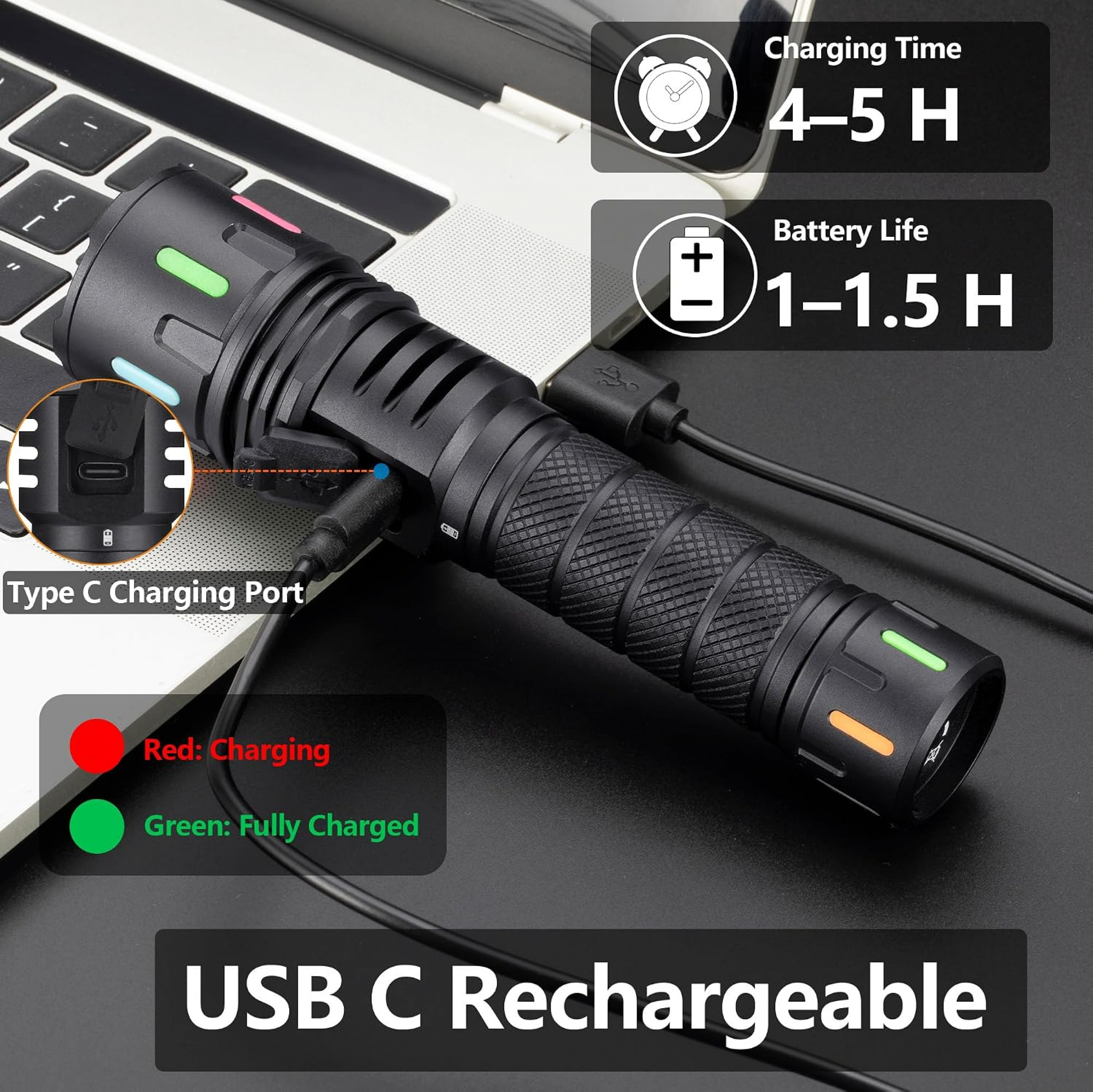 Infinio PRO ZOOM FOCUS 365nm Schwarzlicht UV-Taschenlampe