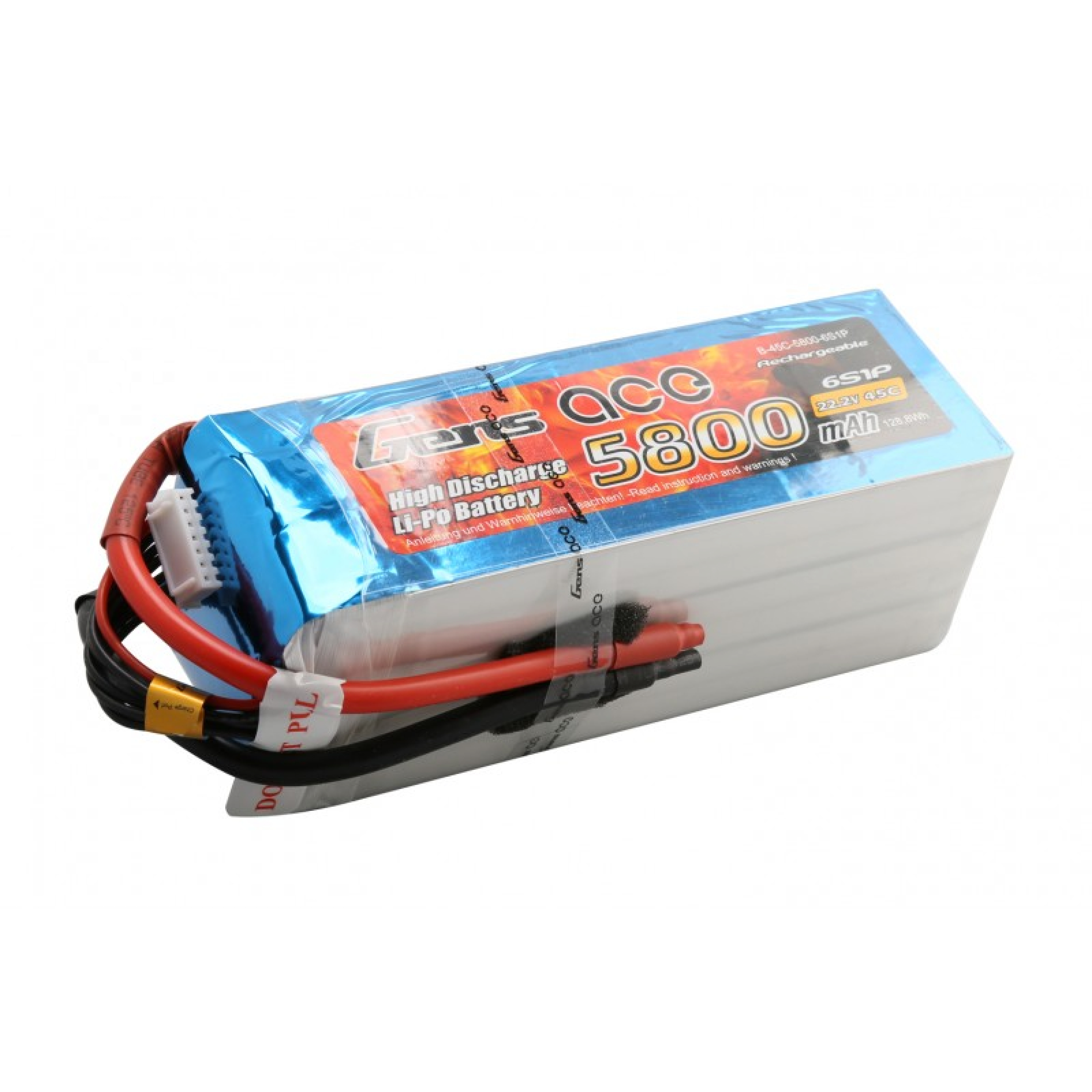 Grepow 5800mAh 22,2V 45C 6S1P Lipo Akku