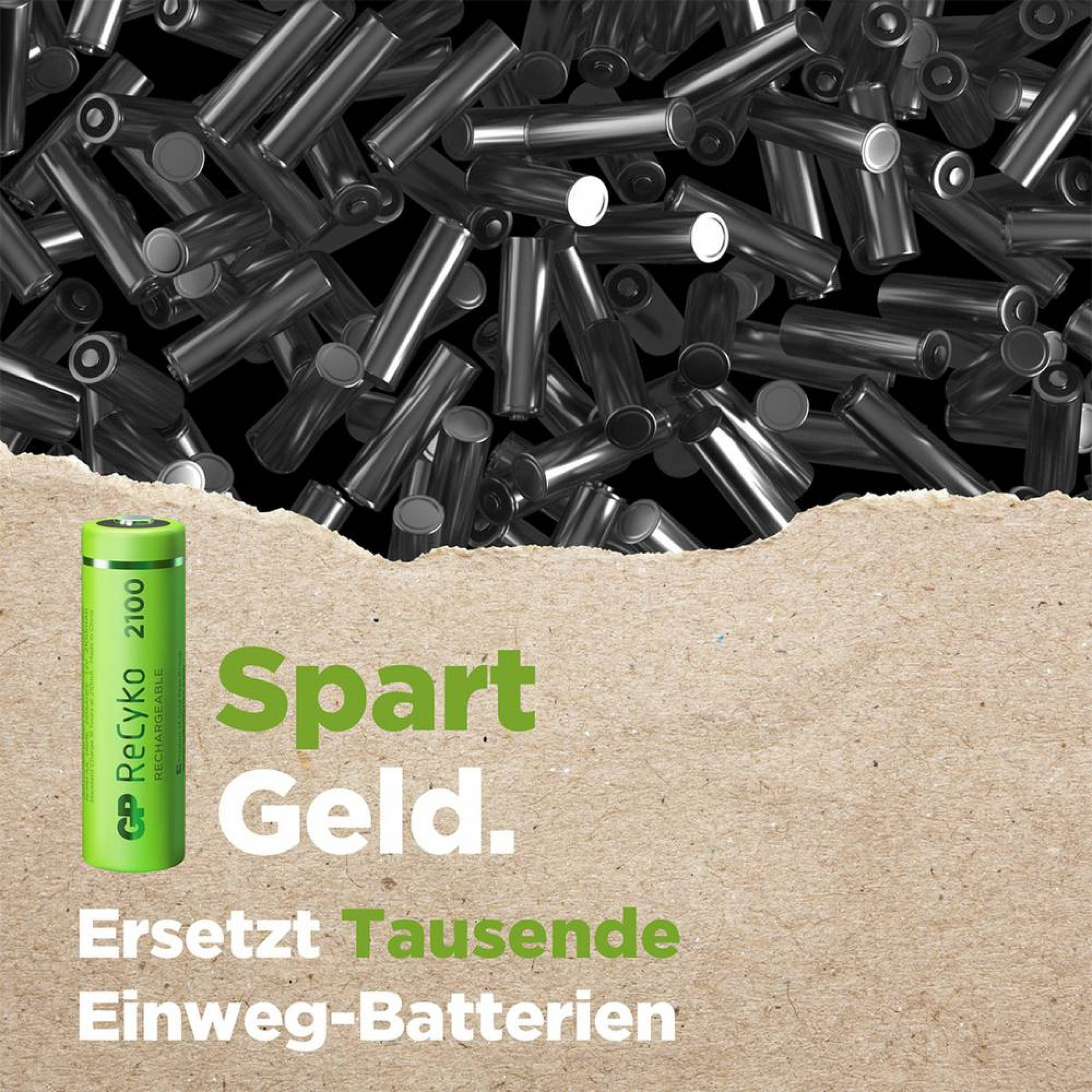 GP Recyko NiMH AA Mignon 2100 mAh R2U - 162er Bulk