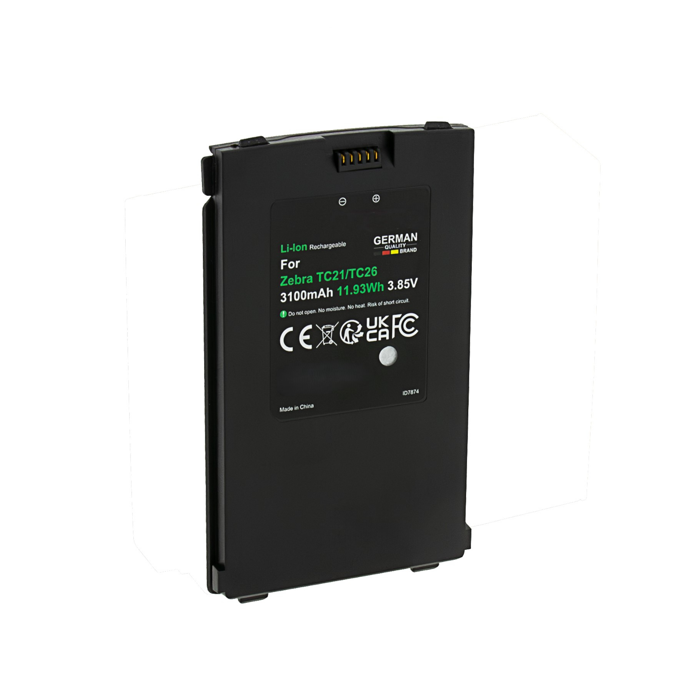 VTPro Akku für Zebra TC21 TC210 TC210K TC26 TC26AK PN BT-000409 BT-000411-08