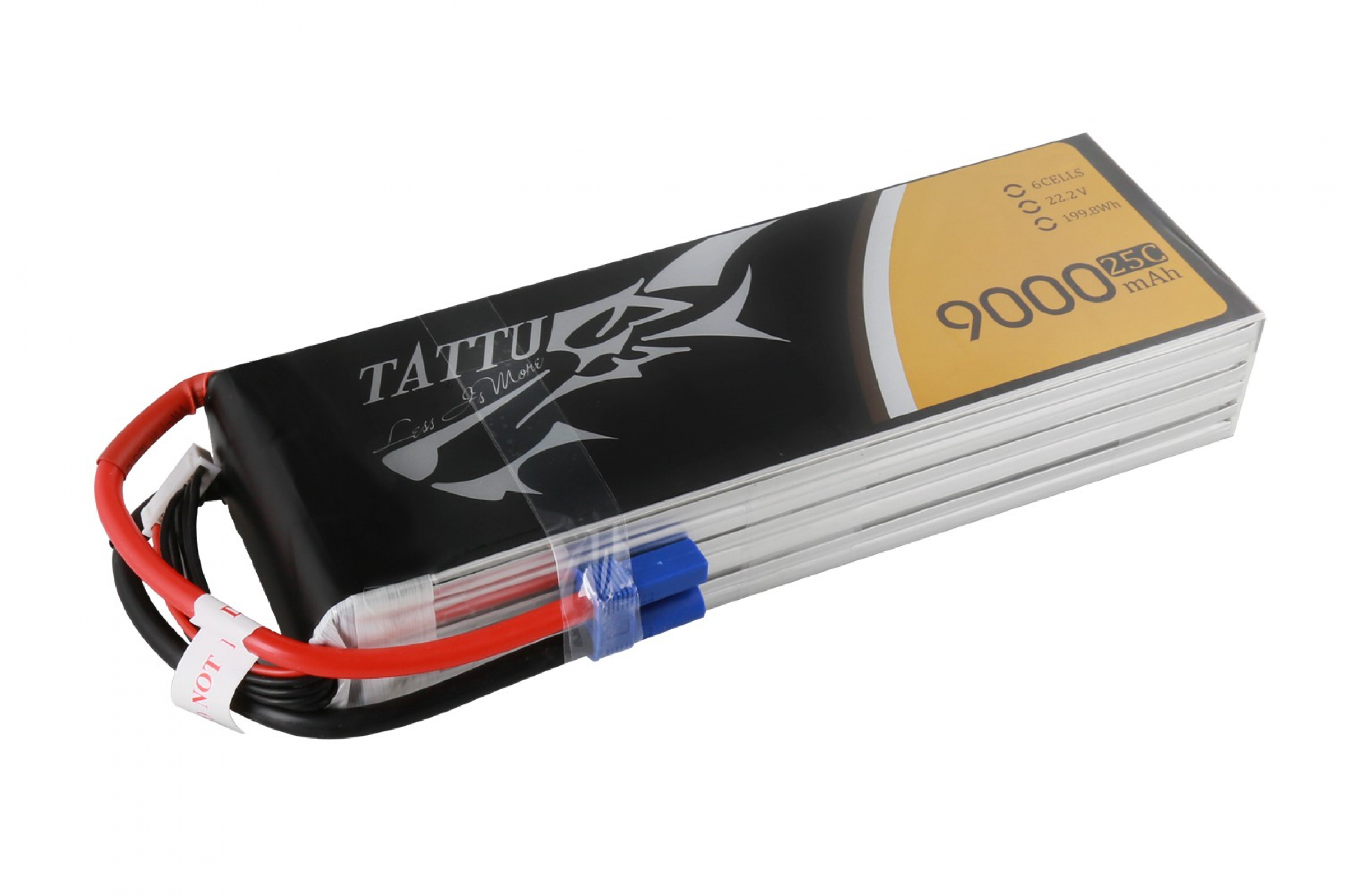 TATTU 9000mAh 22,2V 25C 6S1P Lipo Akku mit EC5