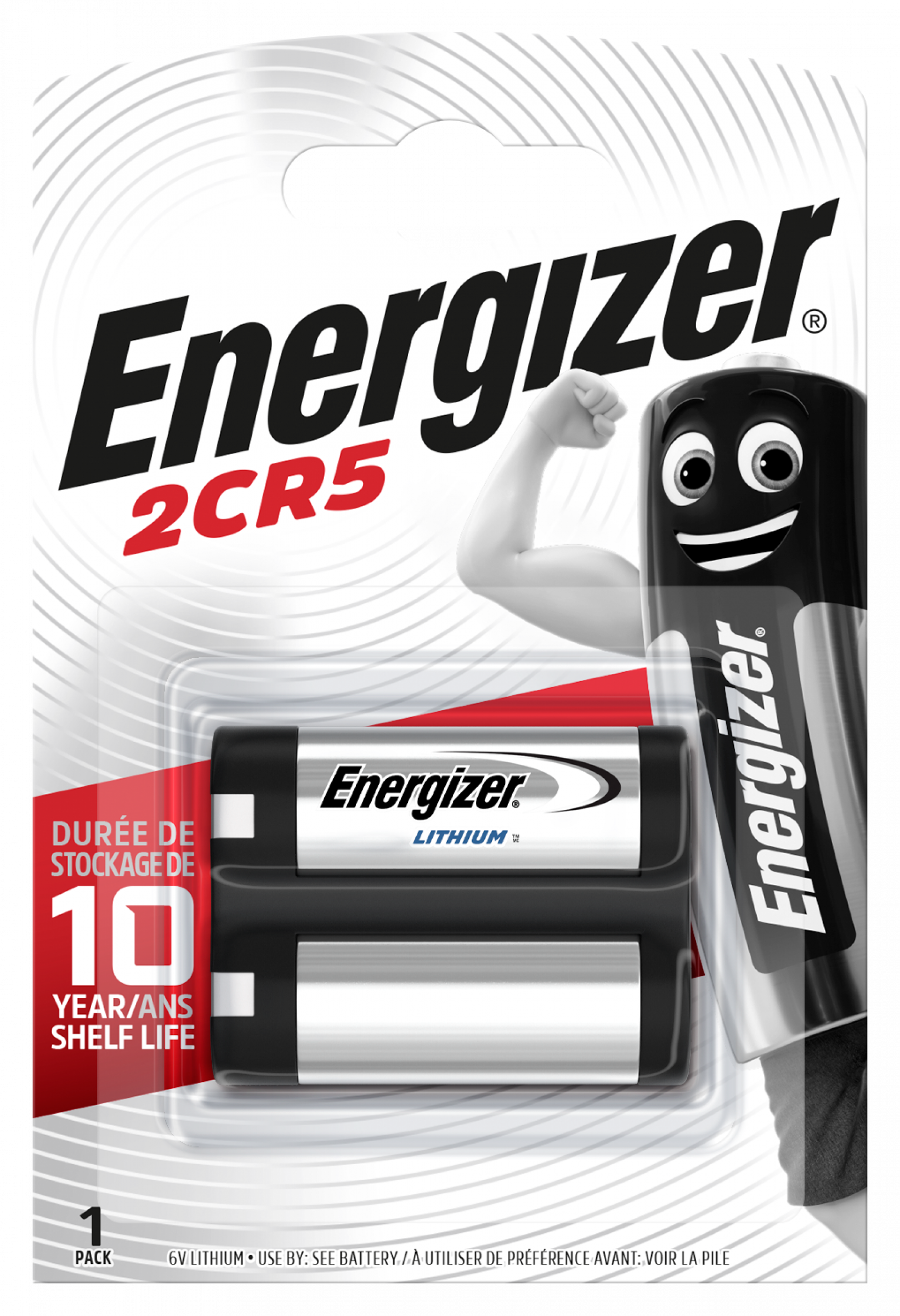 Energizer 2CR5 6,0 V Lithium Fotobatterie Pack 1
