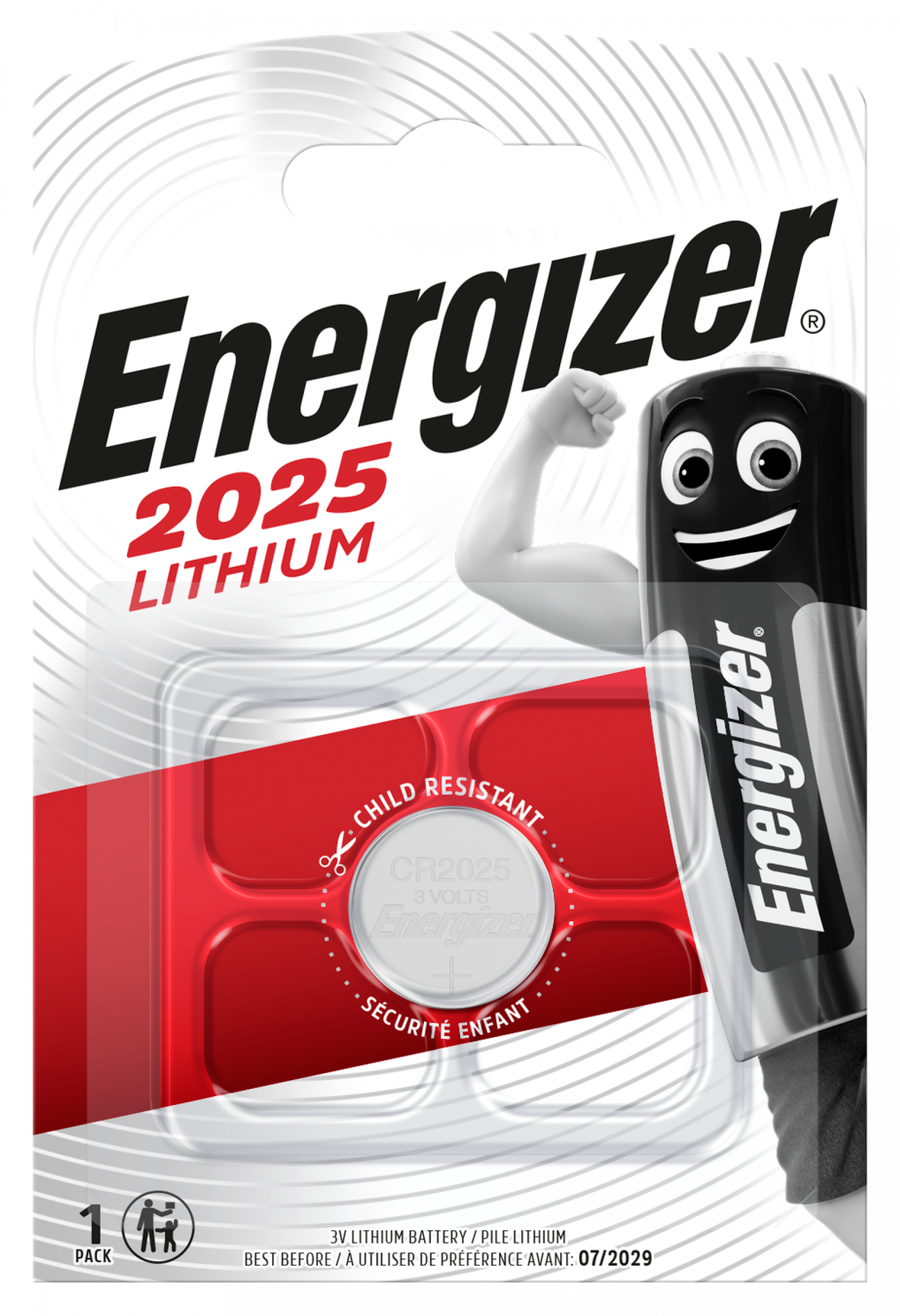 Energizer Lithium Knopfzelle 3V CR2025 Blister 1