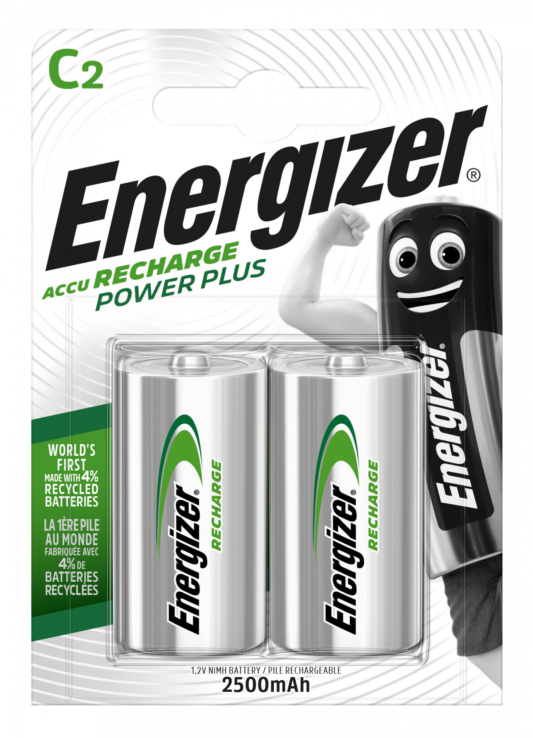 Energizer RC Powerplus HR 14-C-Baby 2500 mAH Blister 2