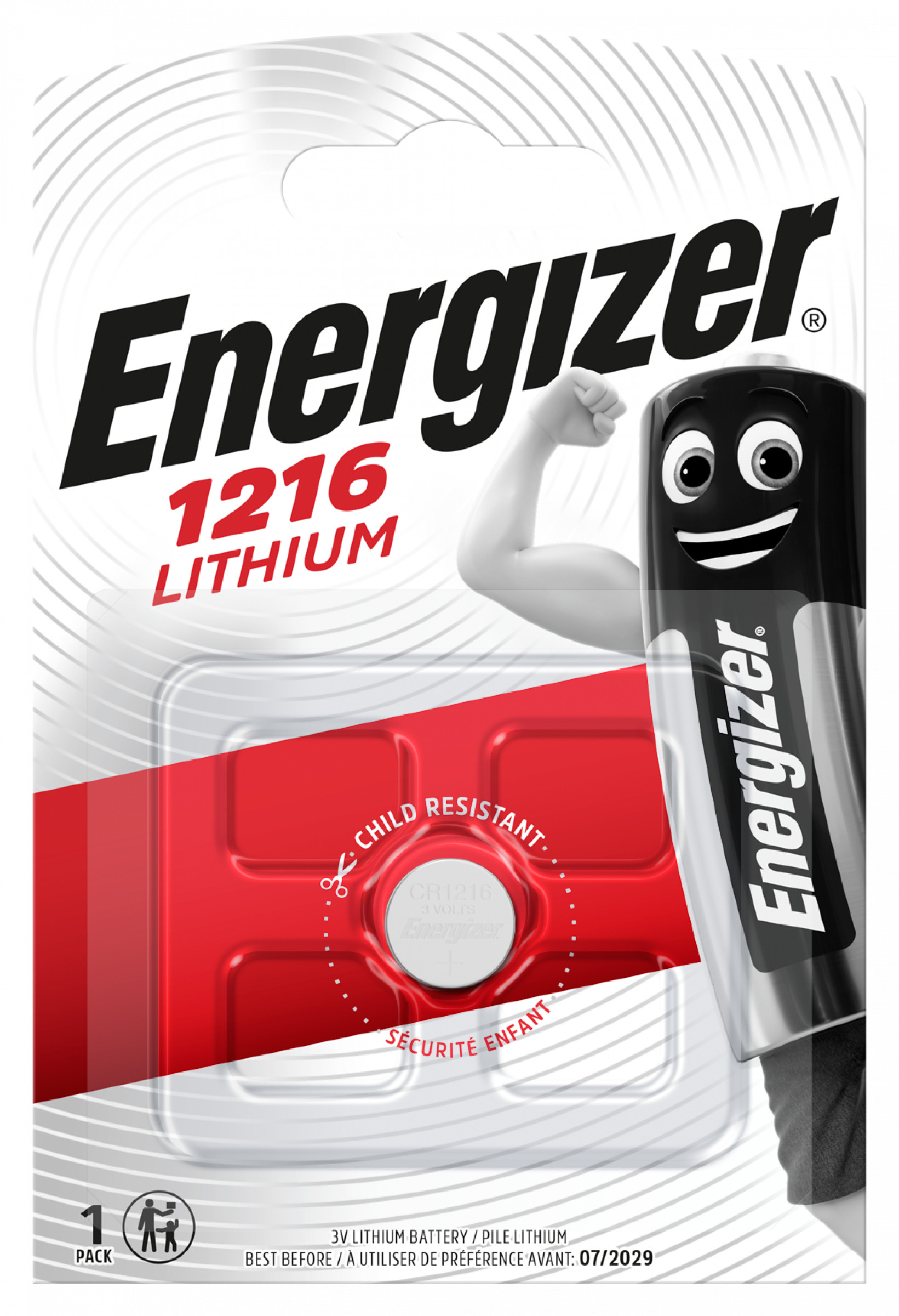 Energizer Lithium 3V CR1216 Blister 1