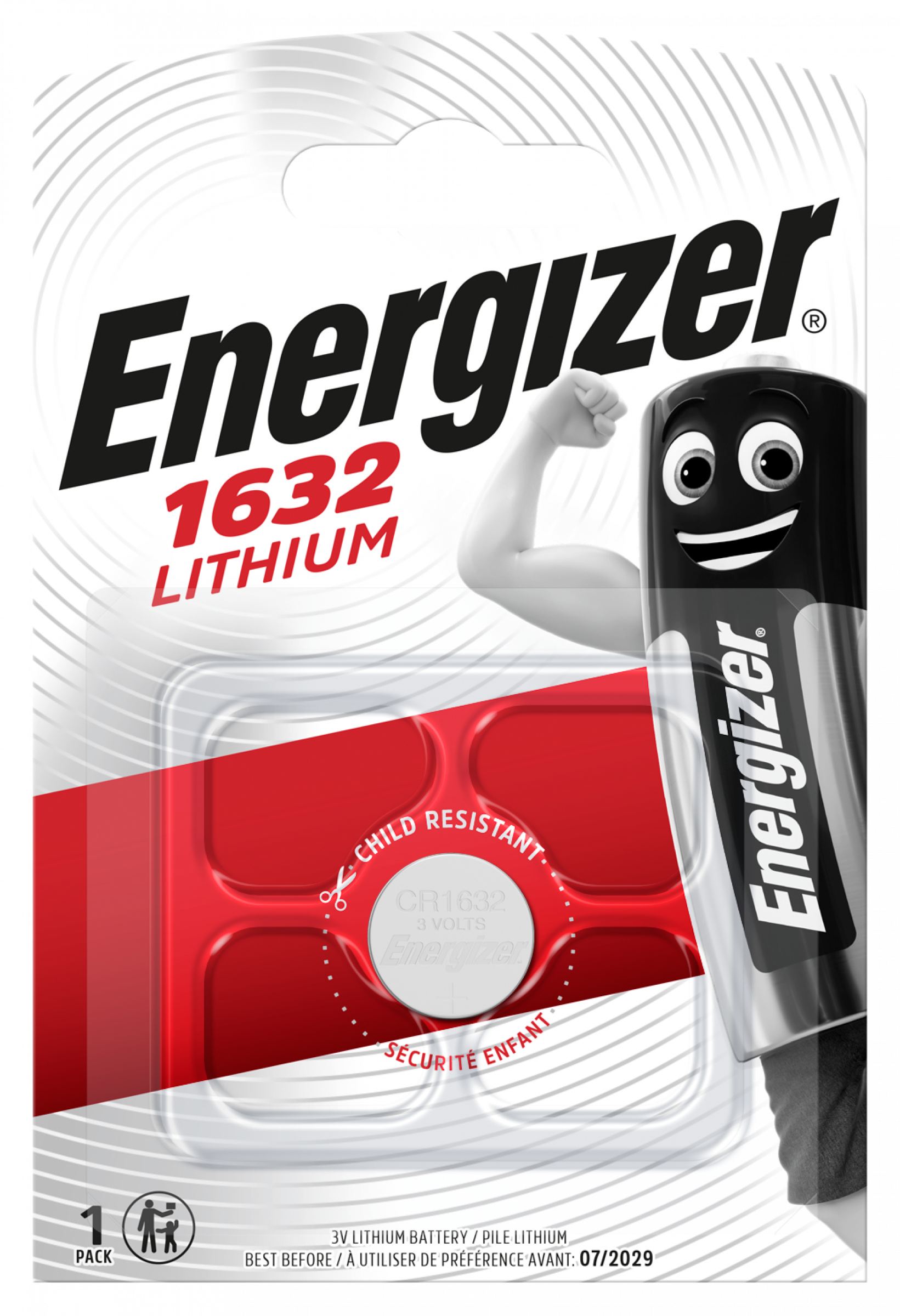 Energizer Lithium Knopfzelle 3V CR1632 1er Blister
