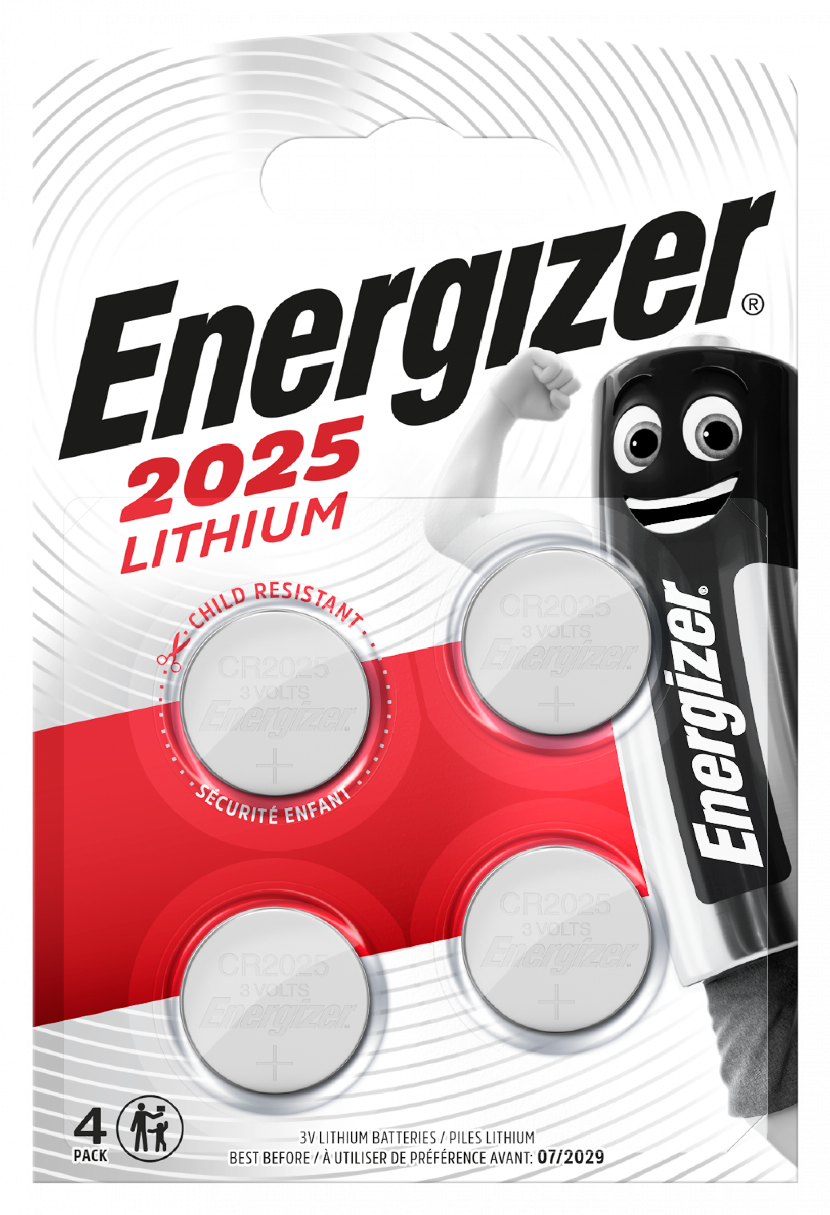 Energizer Lithium LD CR 2025 3V - Maxiblister 4