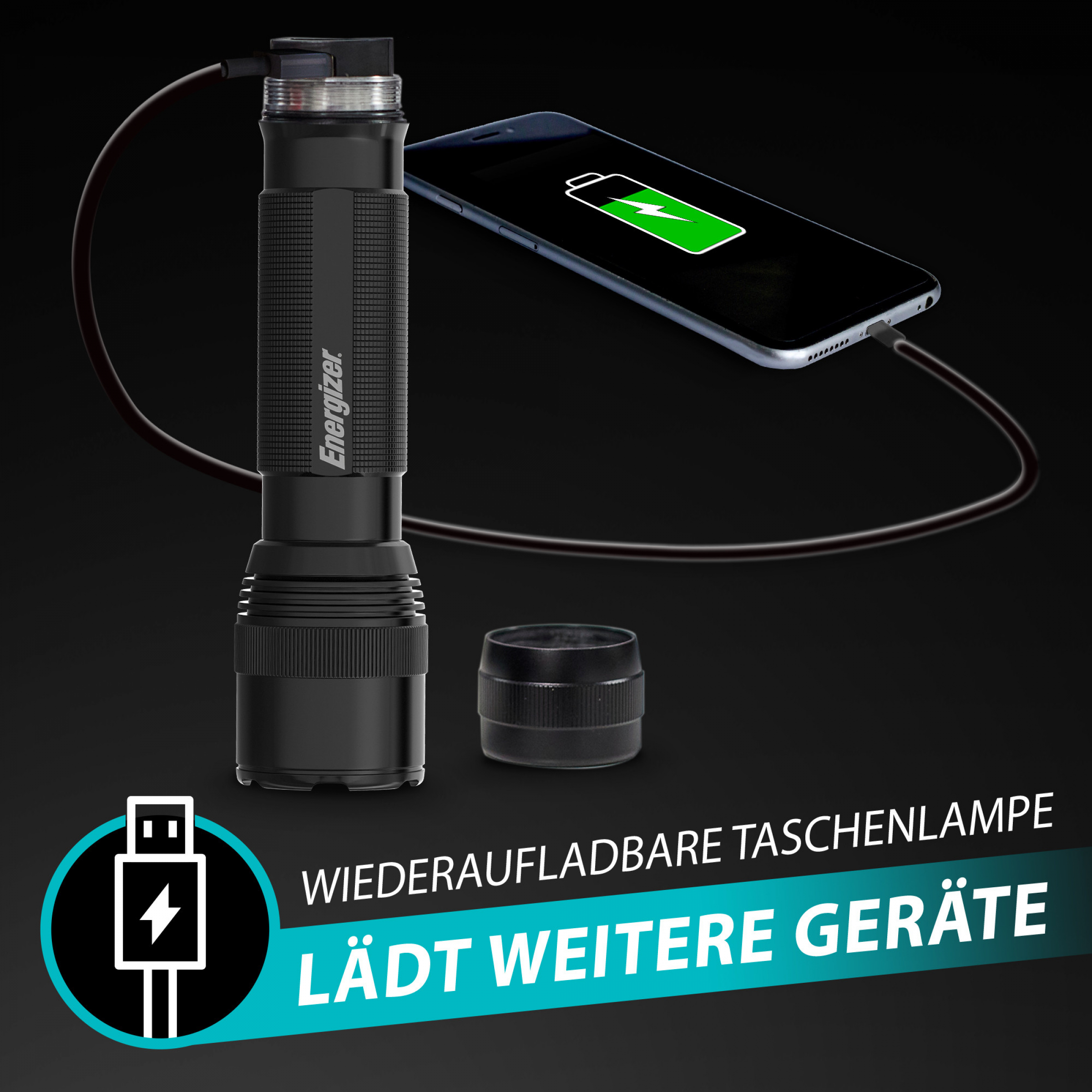 VOLTRONIC SHOP - Energizer Hybrid Tactical Metal - 1200 Lumen inkl 