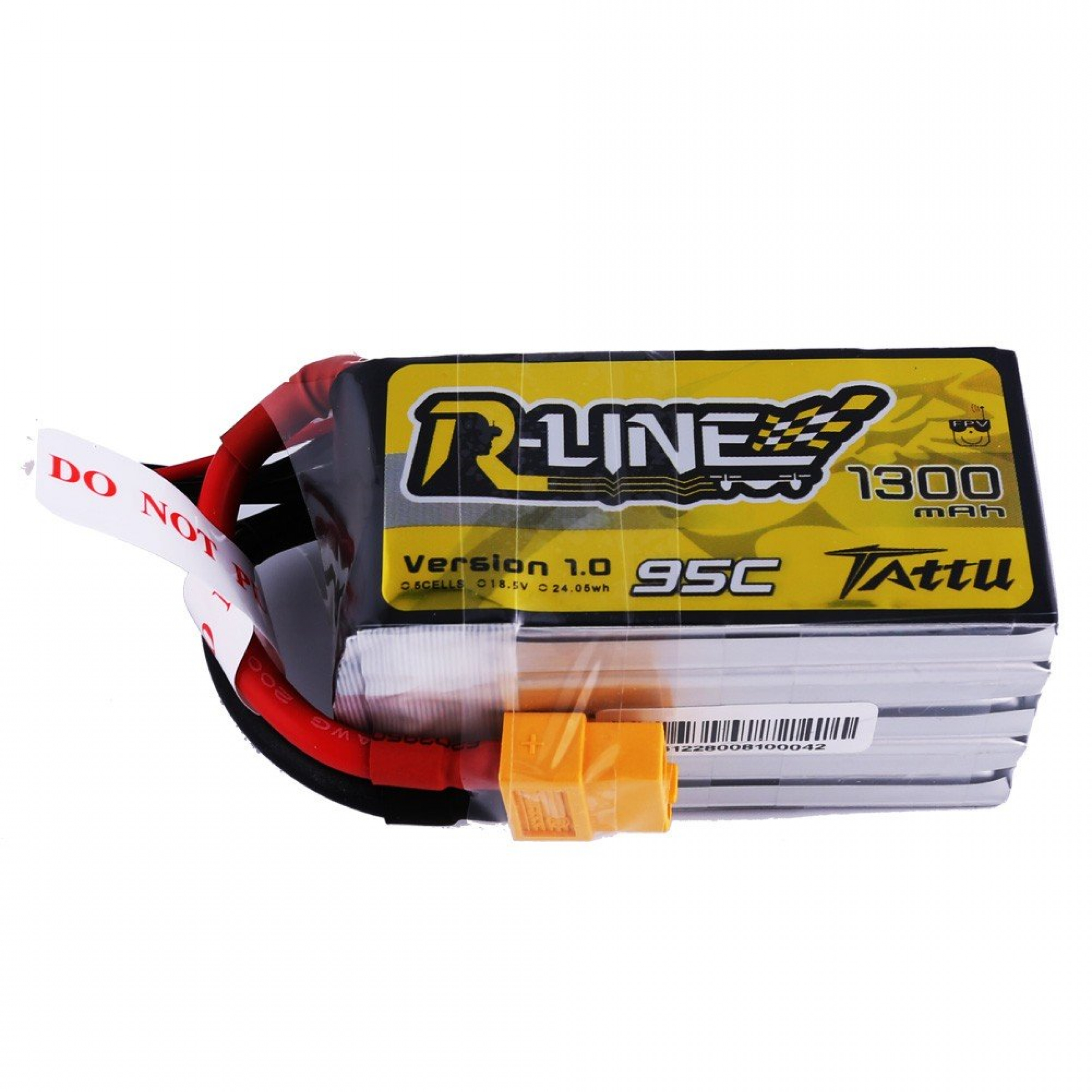 Tattu R-Line 1300mAh 95C 5S1P Lipo-Akku mit XT60-Stecker