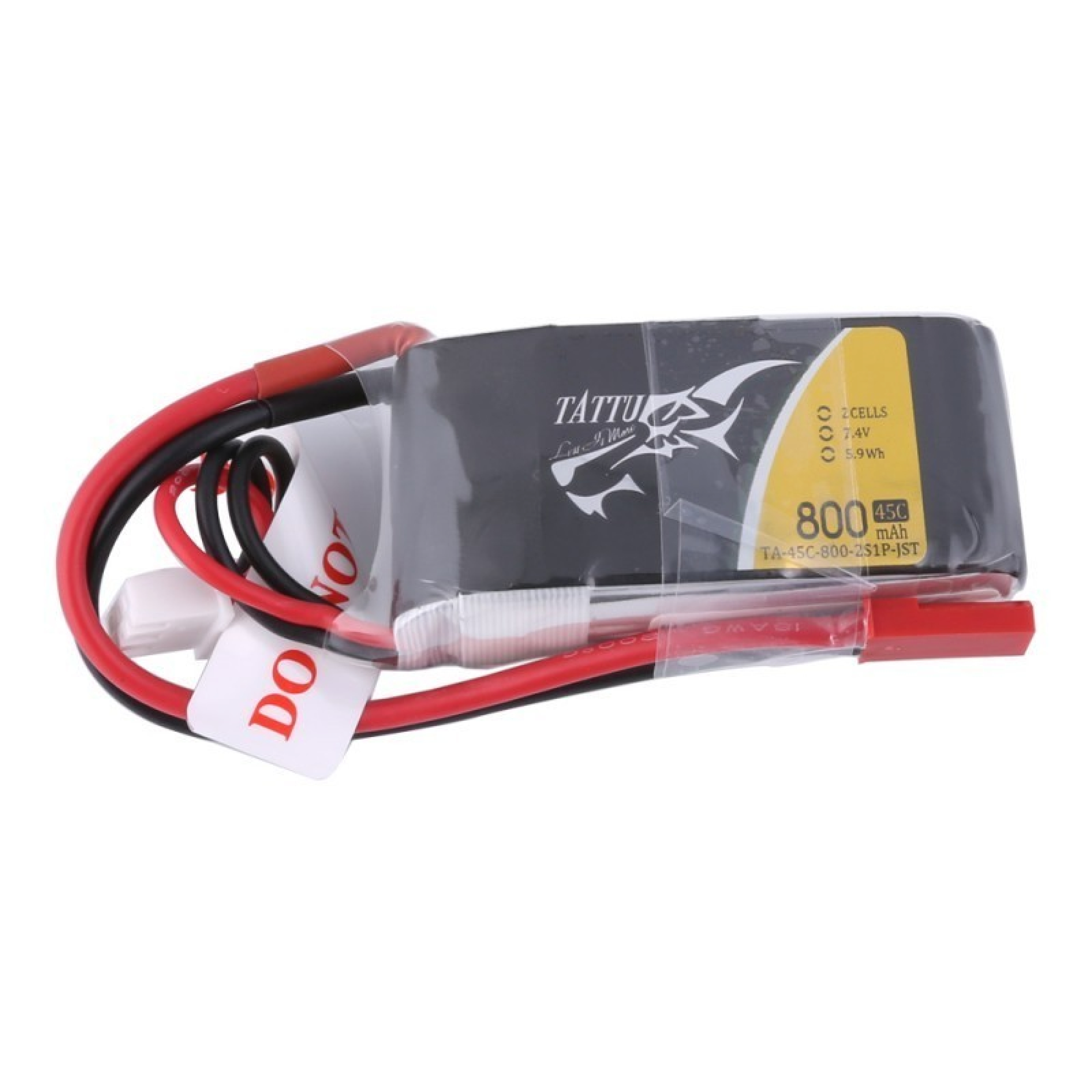 Tattu Lipo Akku 7 4v 800mah 45C mit JST-Stecker