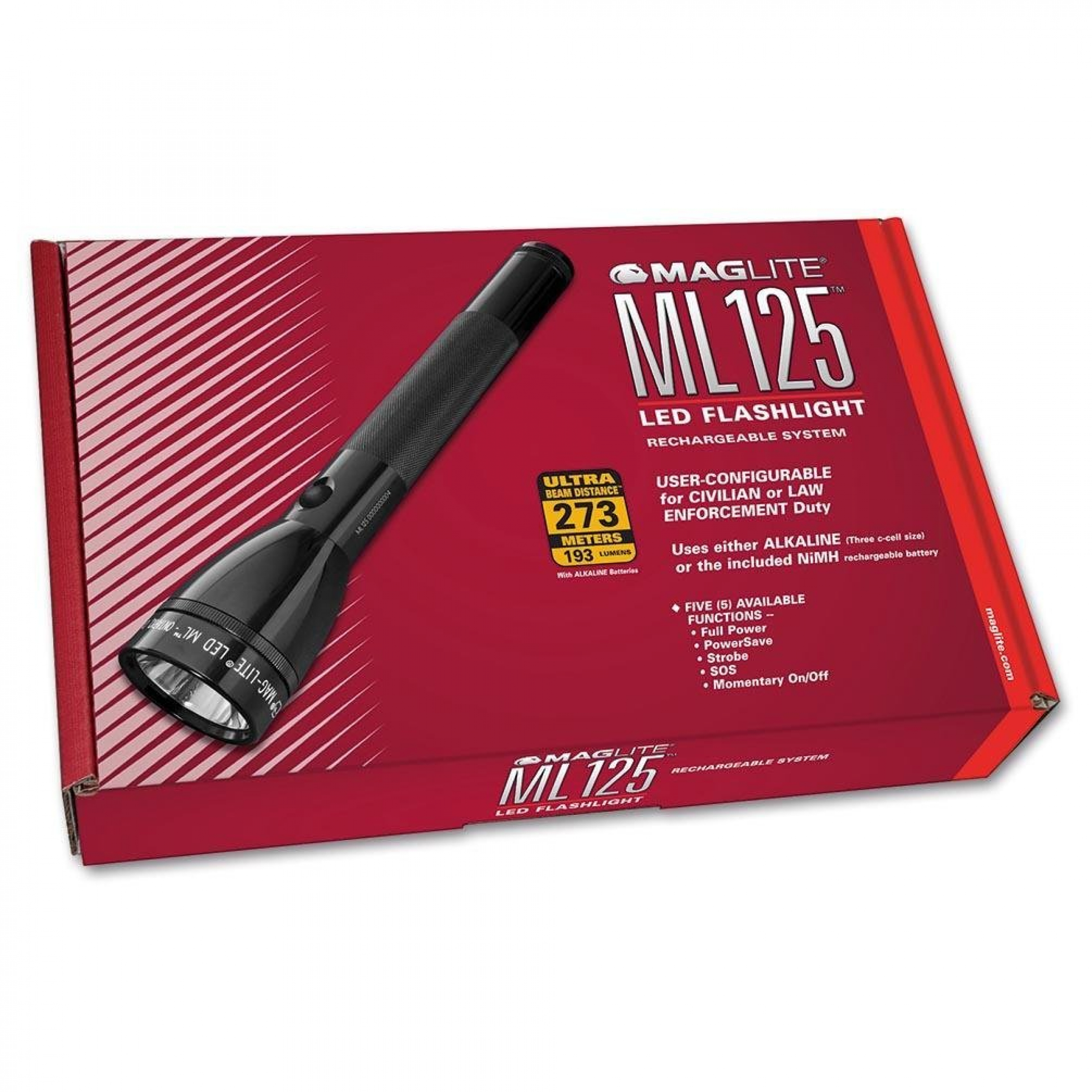 Maglite ML125 LED Taschenlampe Rechargeable black