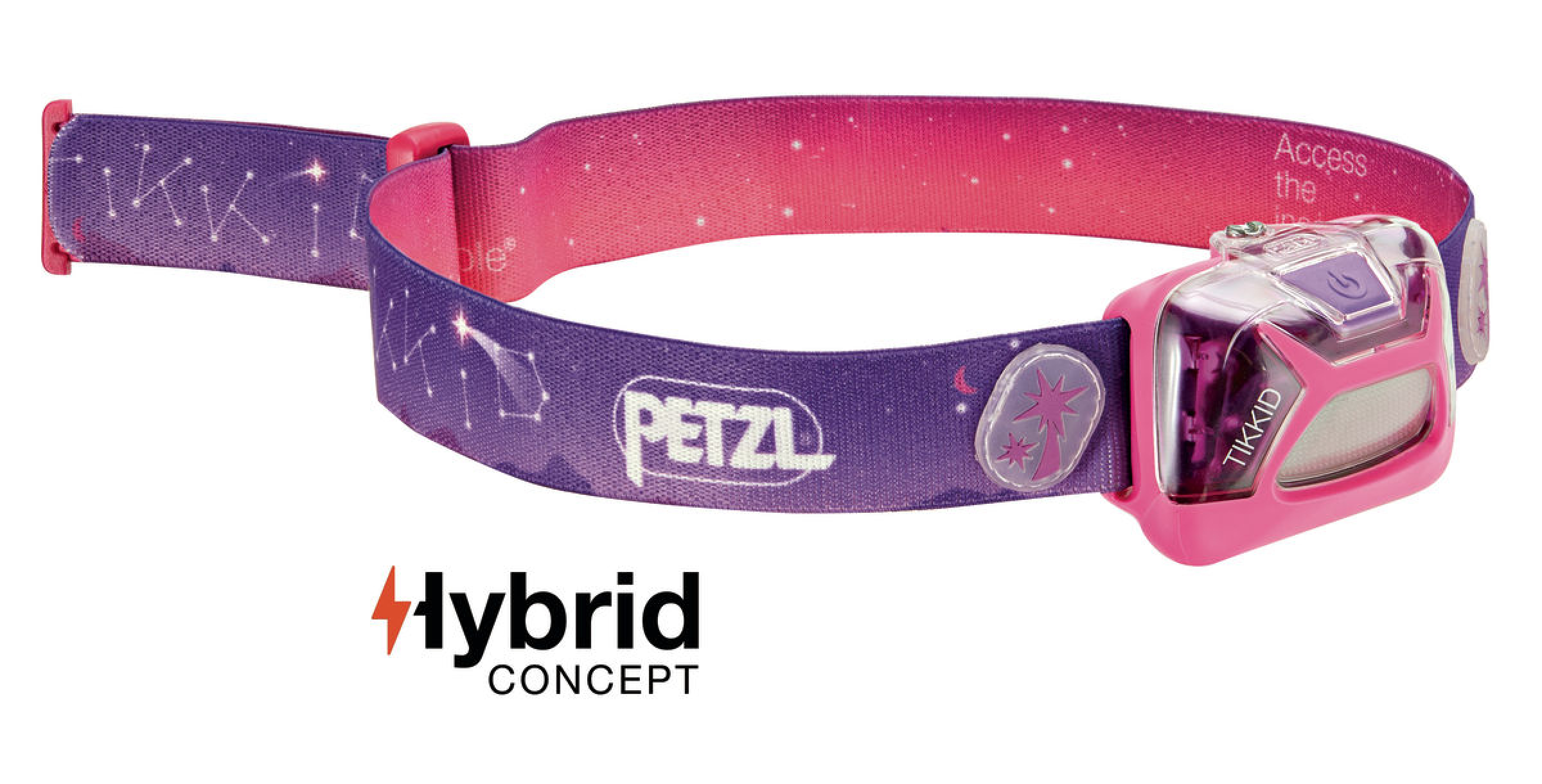 PETZL Kopflampe TIKKID E091BA01 Rosa für Kinder