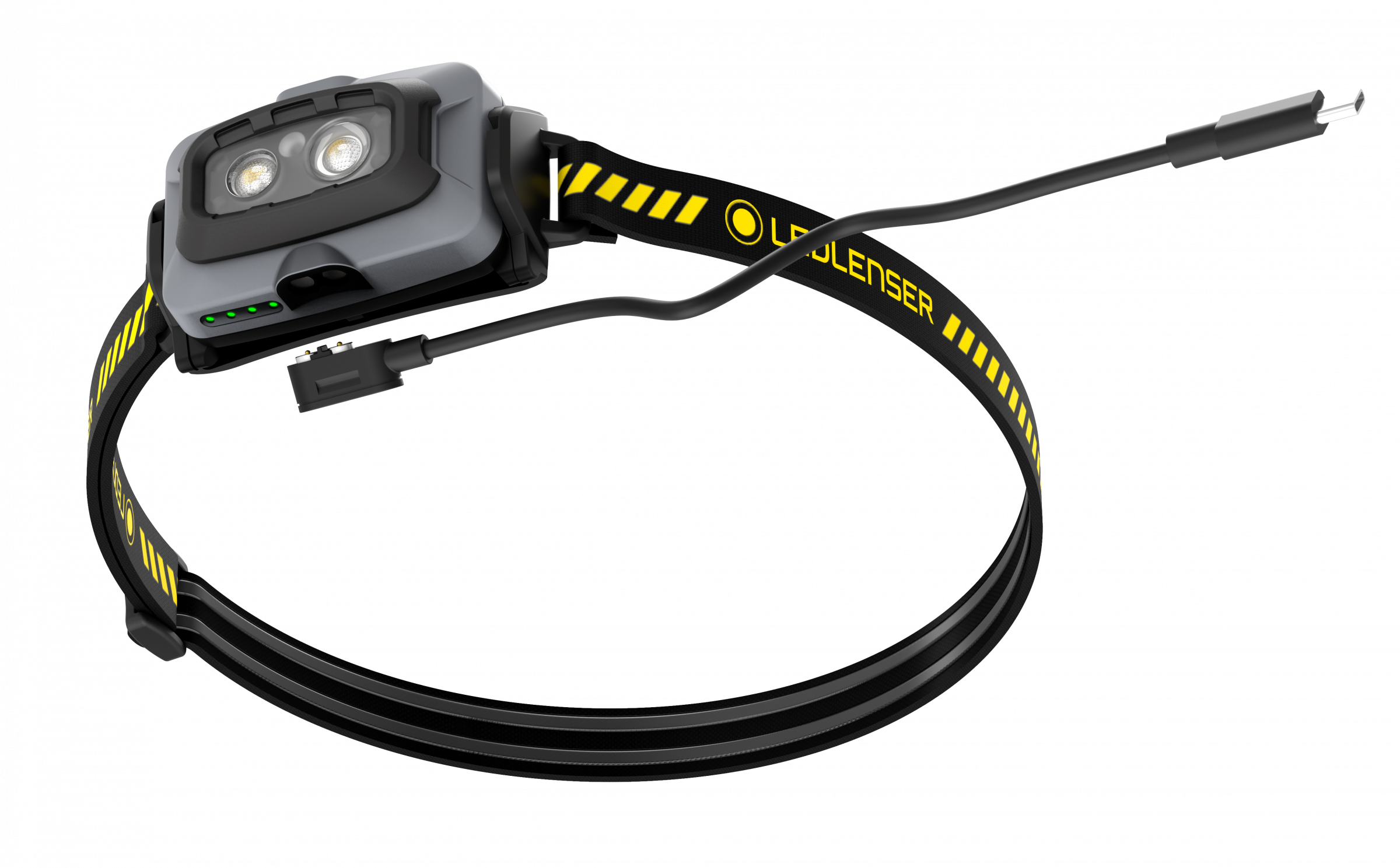 Led Lenser Kopfleuchte HF4R Work gelb inkl. Helmhalterung