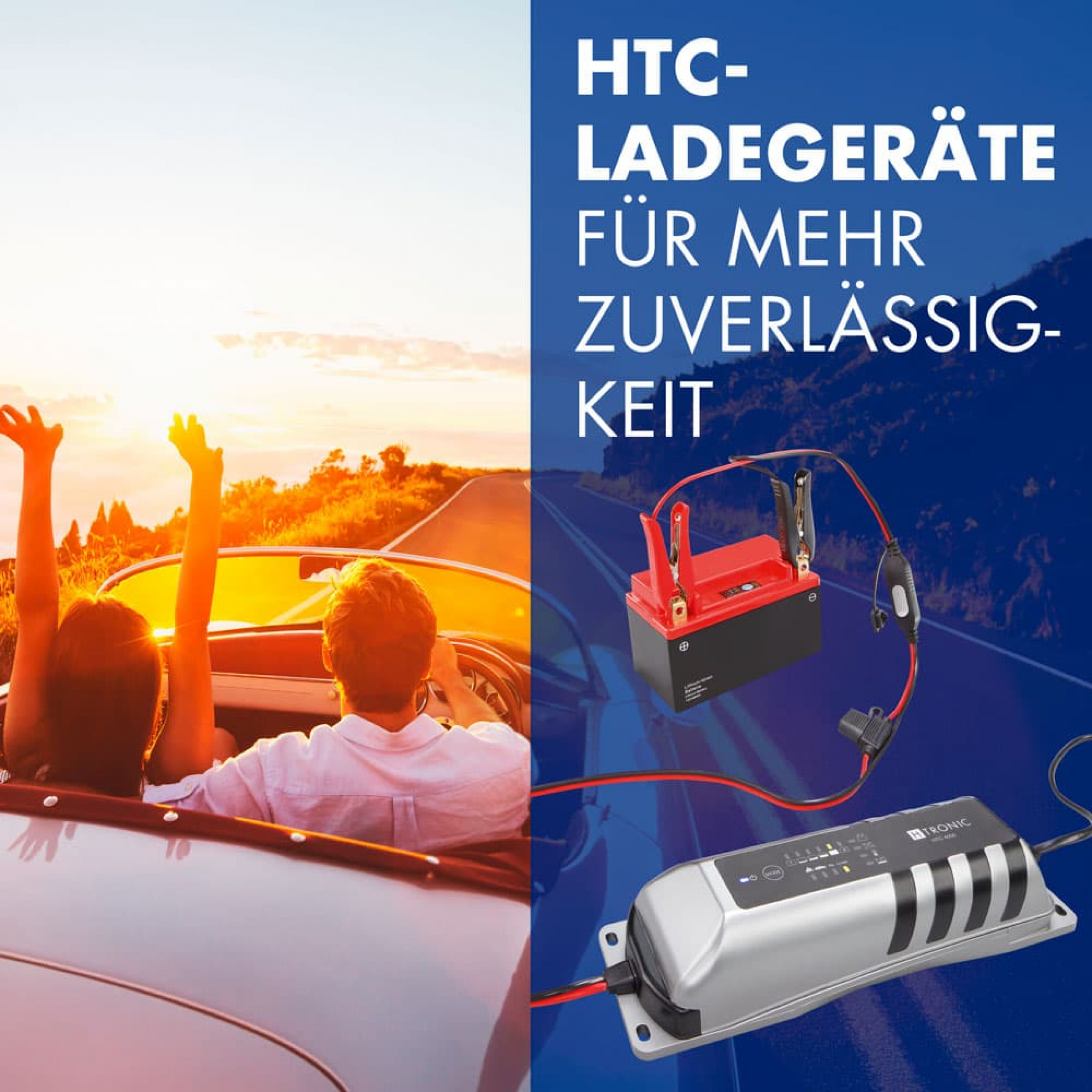 H-Tronic Automatiklader HTC 4000 für Blei- und Lithiumakkus 12V