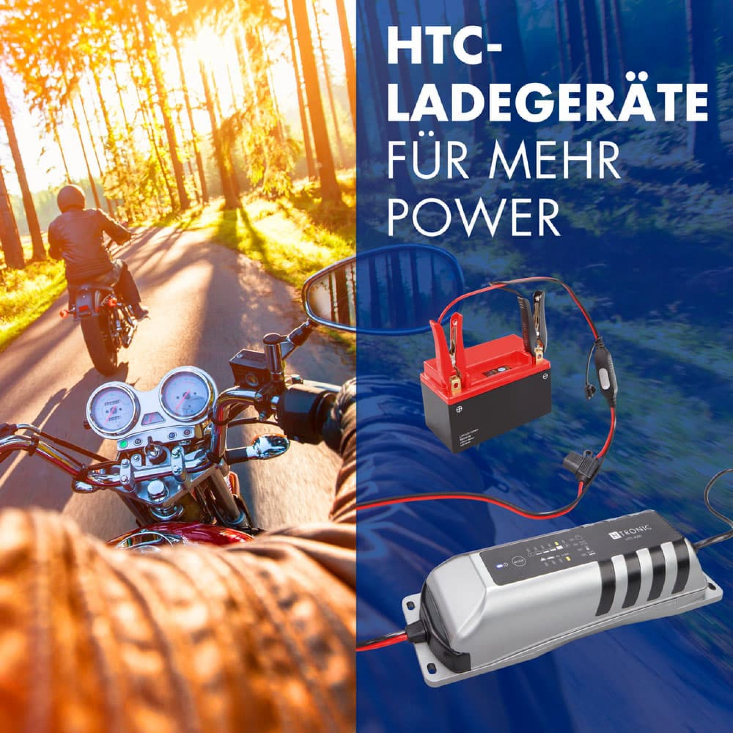 H-Tronic Automatiklader HTC 4000 für Blei- und Lithiumakkus 12V