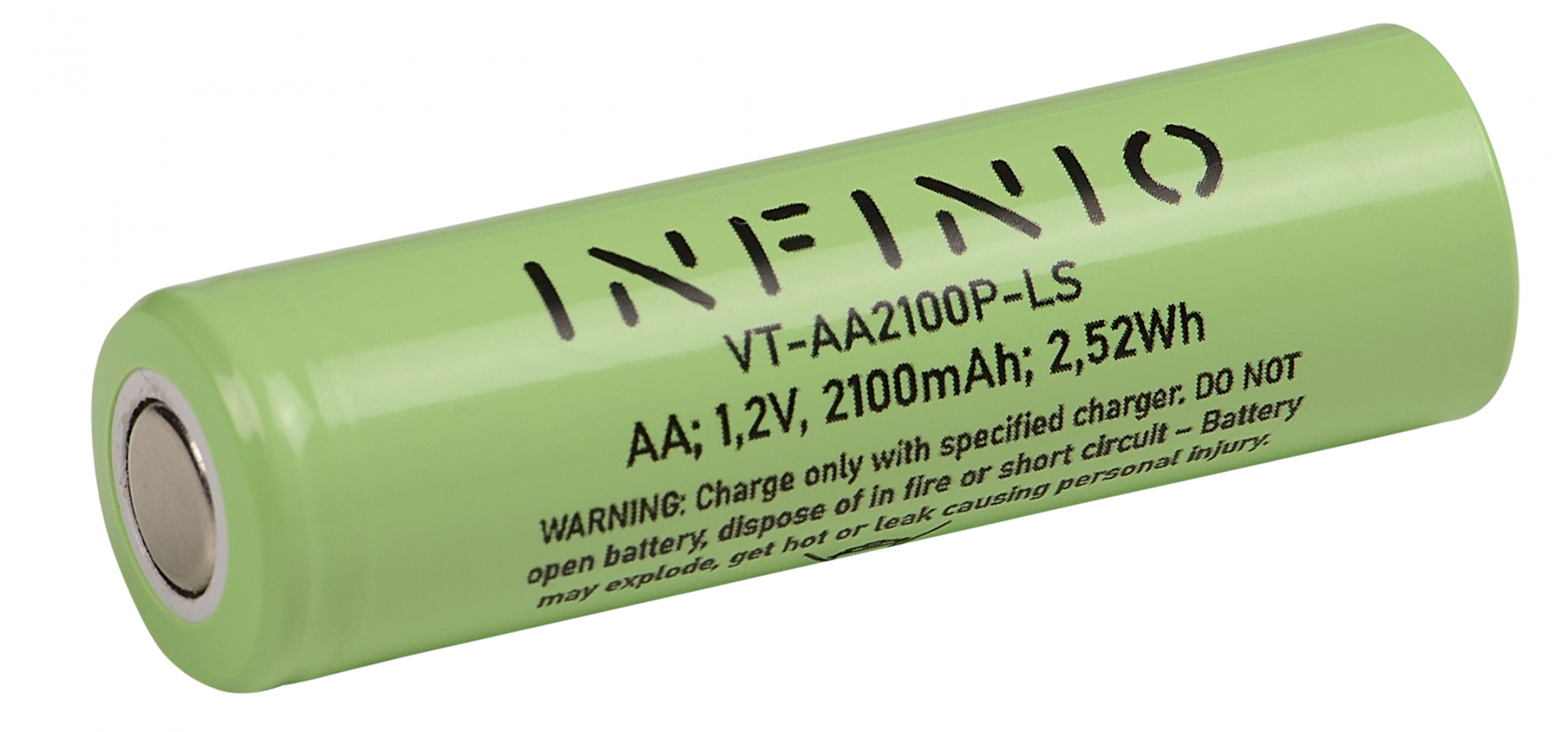 Infinio Pro Series NiMH AA 1.2V 2100 mAh LSD FLATTOP - Box of 4
