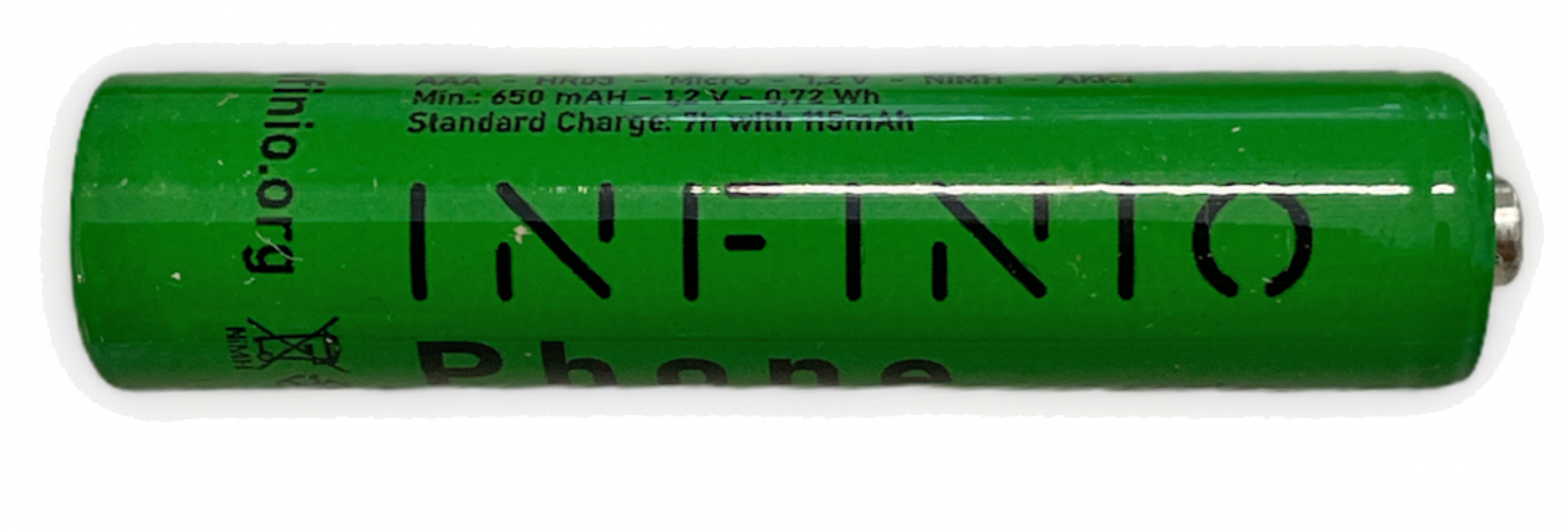Infinio Pro Series Akku NiMH AAA 1,2V 650 mAh LSD Consumer Green Phone - 150er Bulk