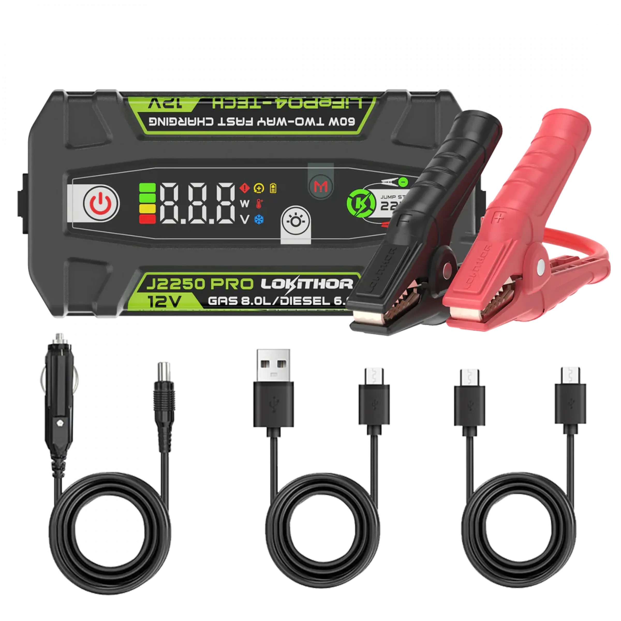 Lokithor J2250 PRO Jumpstarter 12V 2250A LiFePO4
