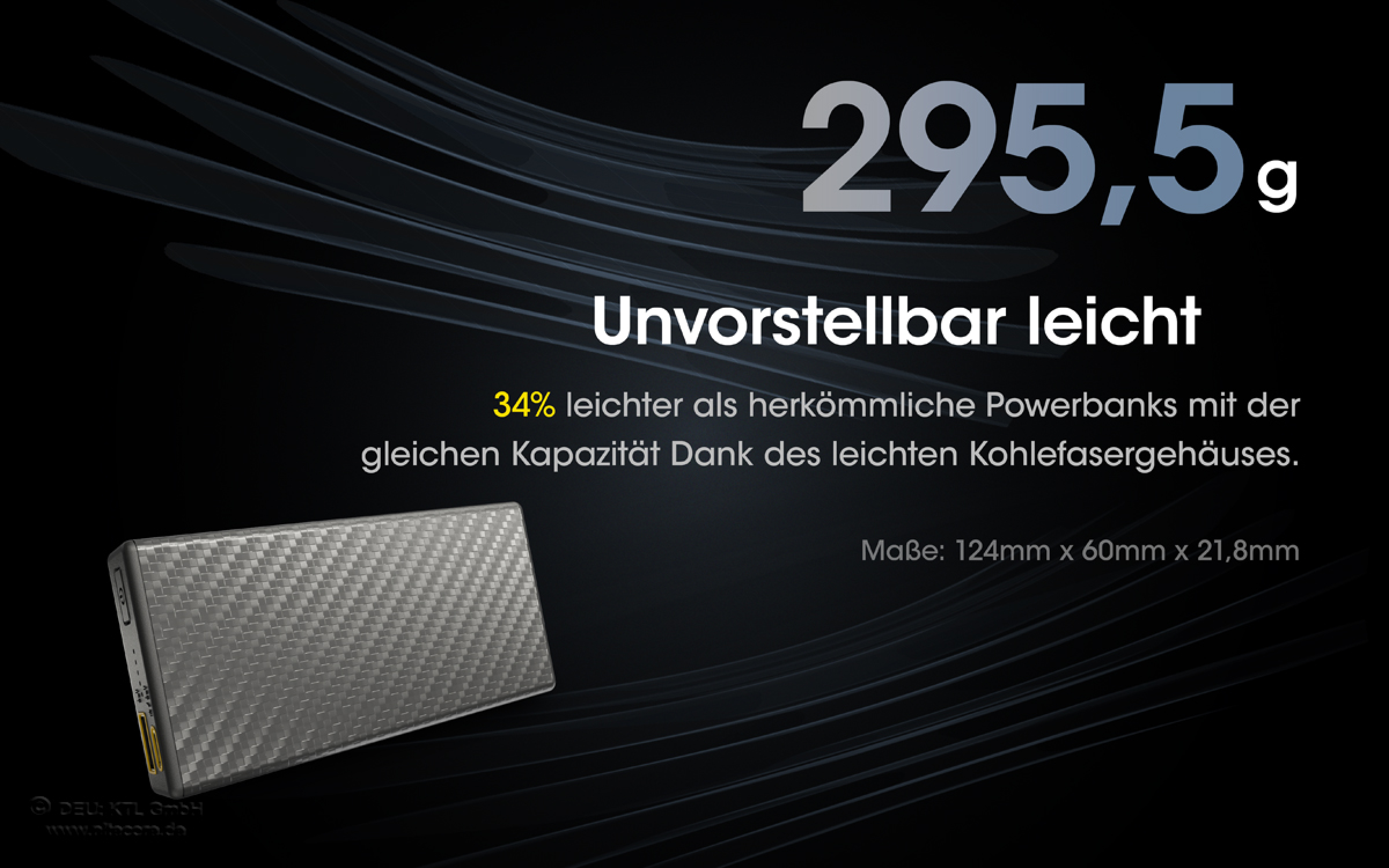 Nitecore Powerbank CARBO20000 - 20000mAh