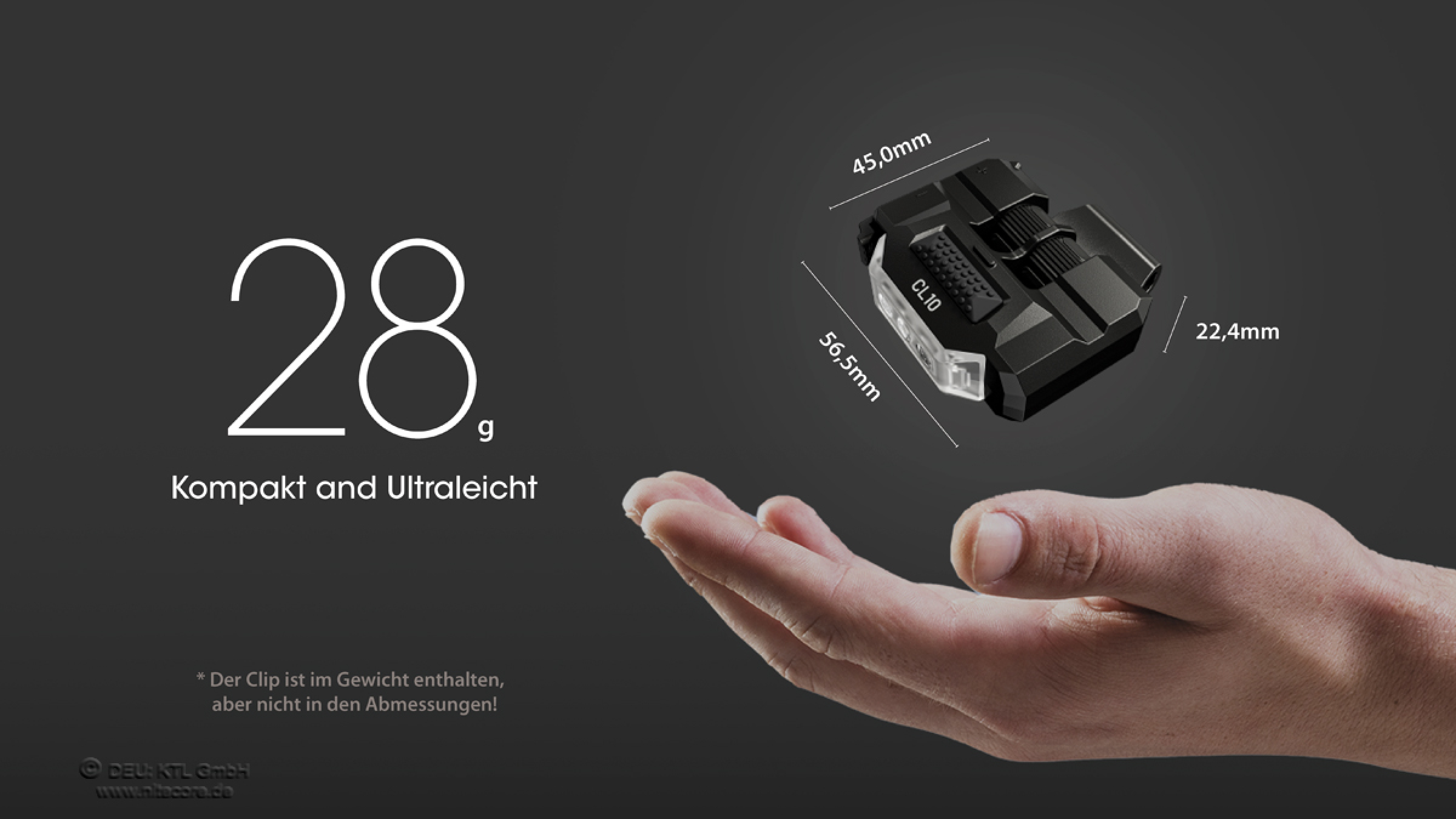 Nitecore Clipleuchte CL10 inkl. Batterien