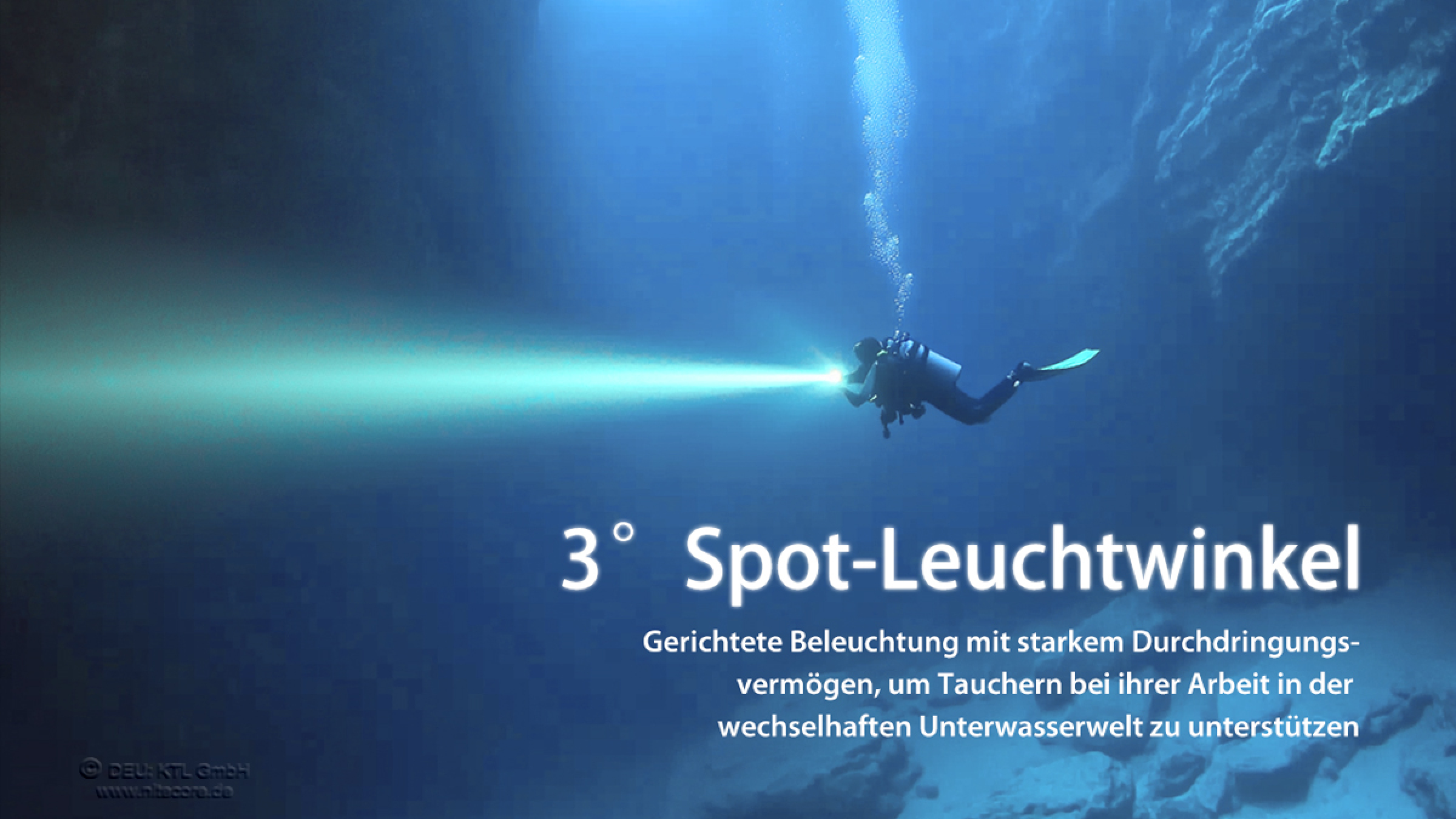 Nitecore Tauchlampe DL30 - 100 Meter wasserdicht