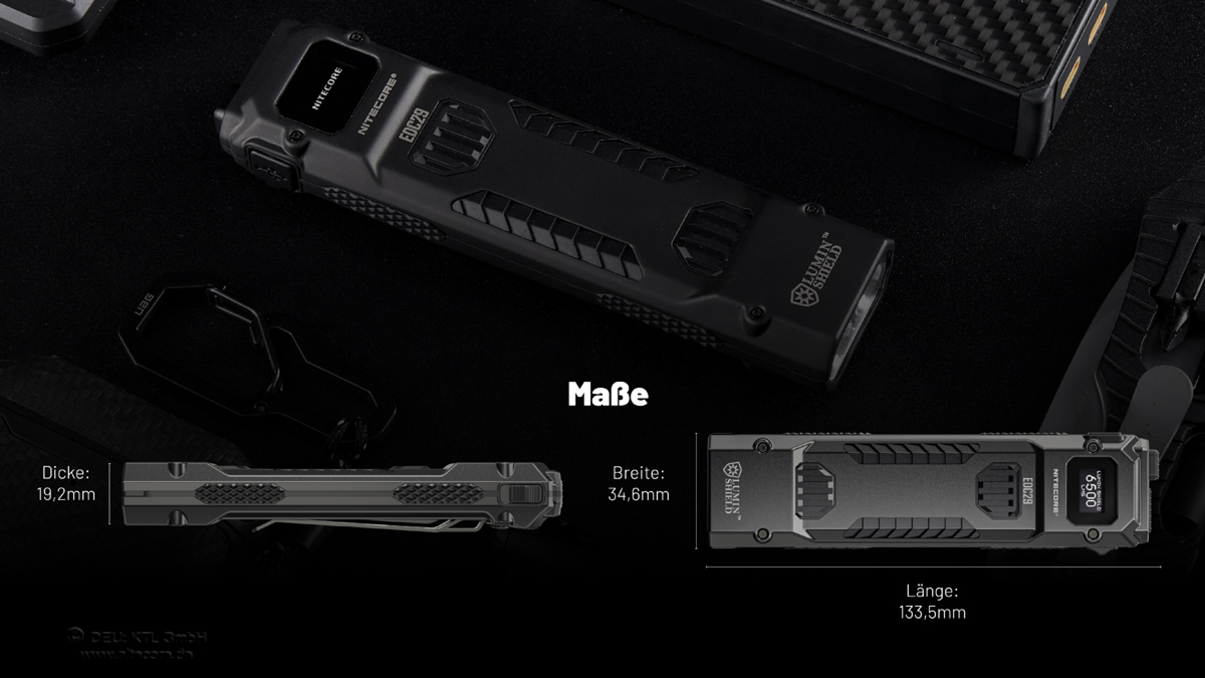 Nitecore flashlight EDC29 LUMINBLADE 6500 lumens