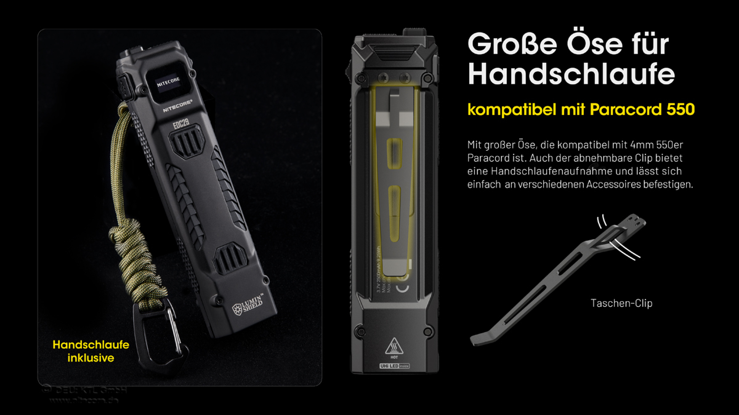 Nitecore flashlight EDC29 LUMINBLADE 6500 lumens