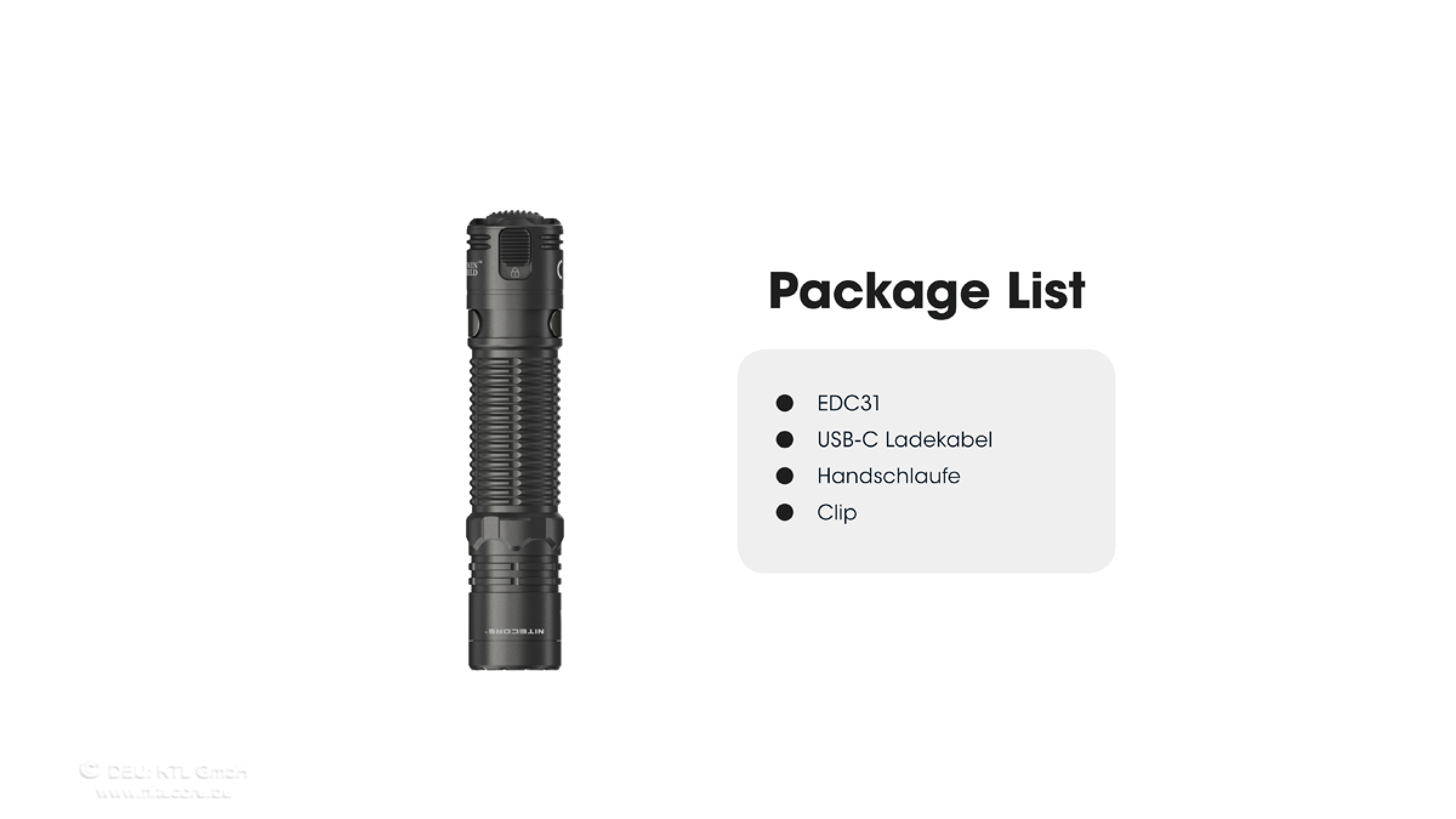 Nitecore flashlight EDC31 - 3500 lumens